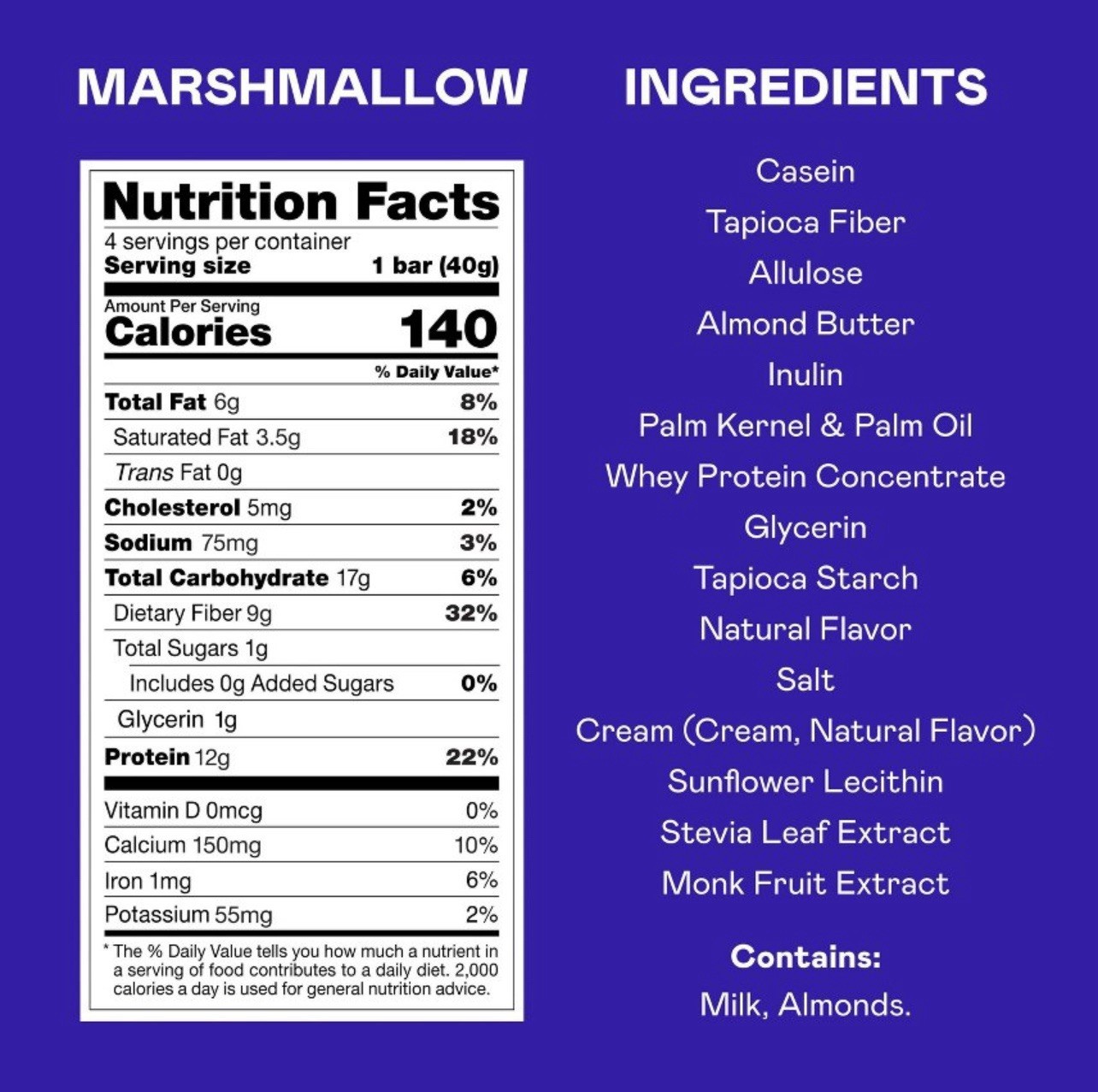 🟢 New Magic Spoon MARSHMALLOW High Protein Mini Treats Cereal Bars 5.6oz