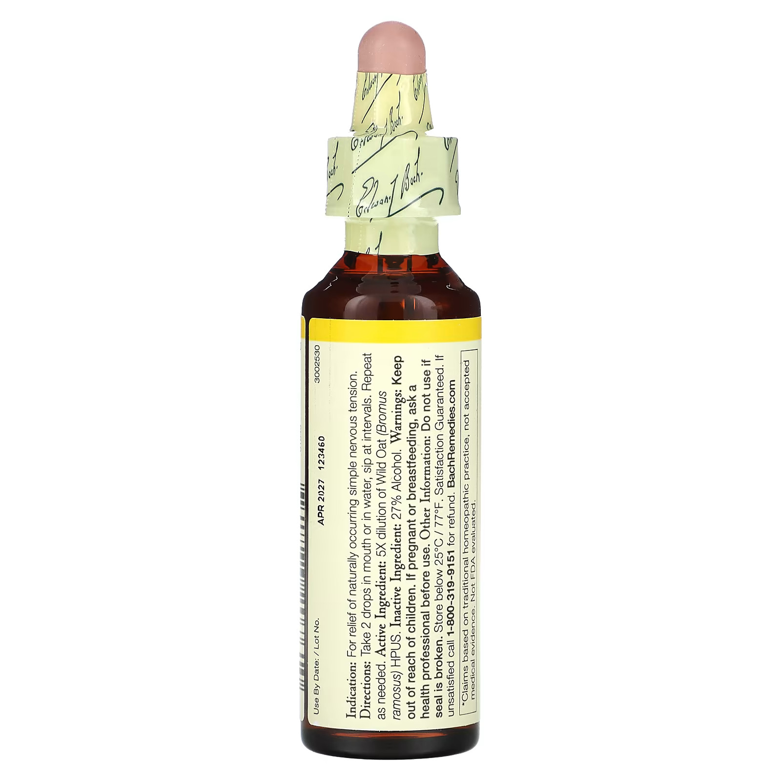 2 X Bach, Original Flower Remedies, Wild Oat, 0.7 fl oz (20 ml)