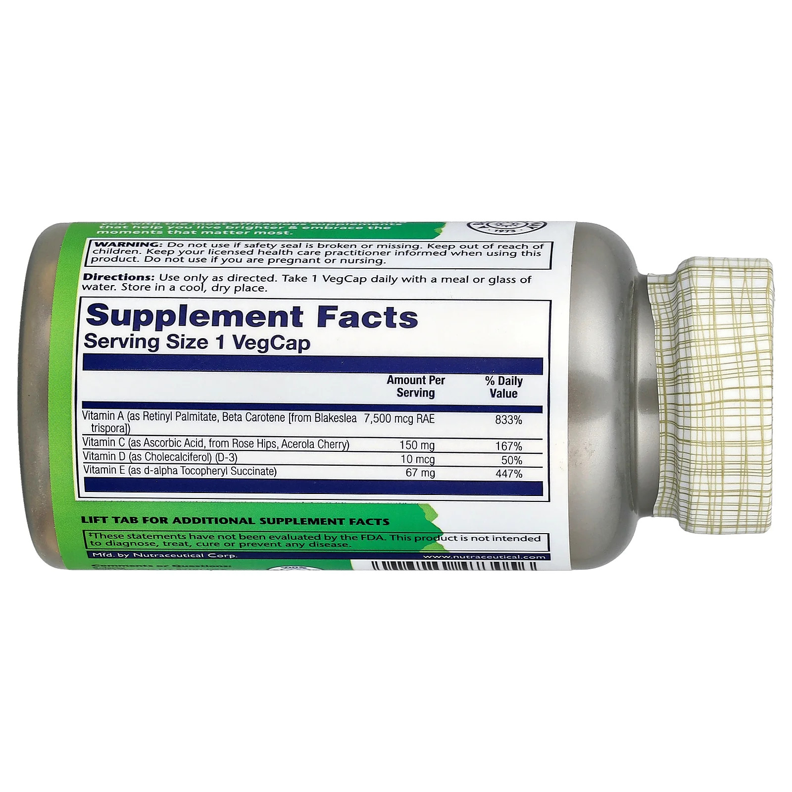 2 X Solaray, Once Daily High Energy Multivitamin, Iron Free, 60 VegCaps