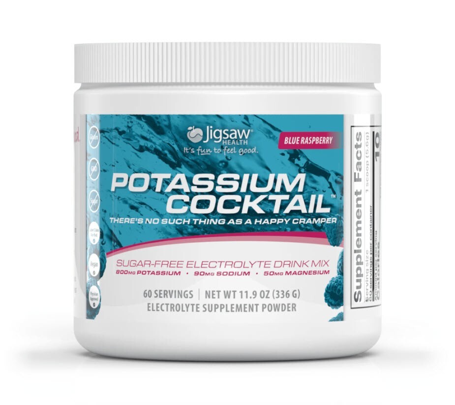 Jigsaw Health Potassium Blue Raspberry Cocktail Jar 60 Servings