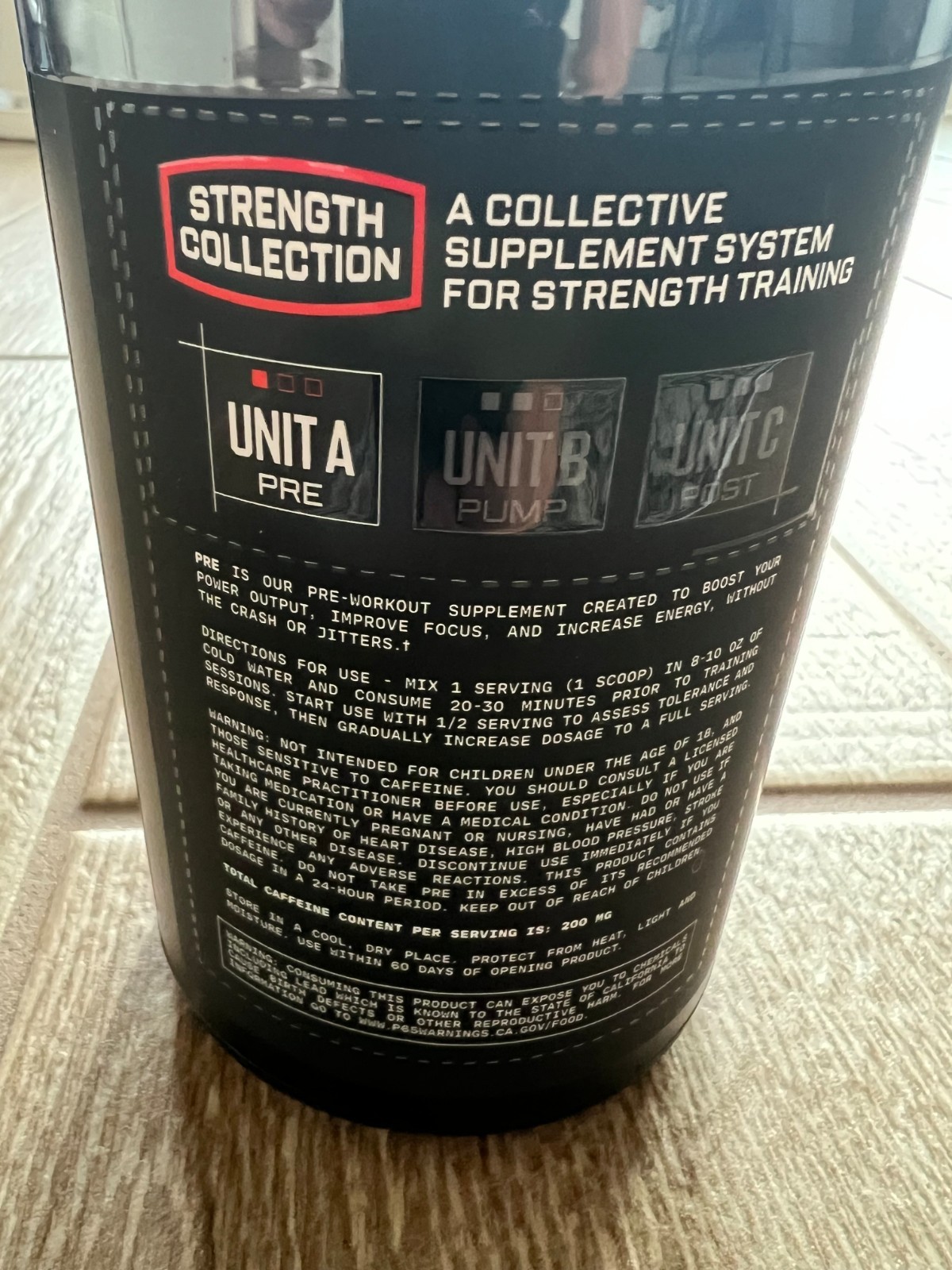 BPN Bare Performance Nutrition Strength Collection PRE Unit A Blue Rasp (New)