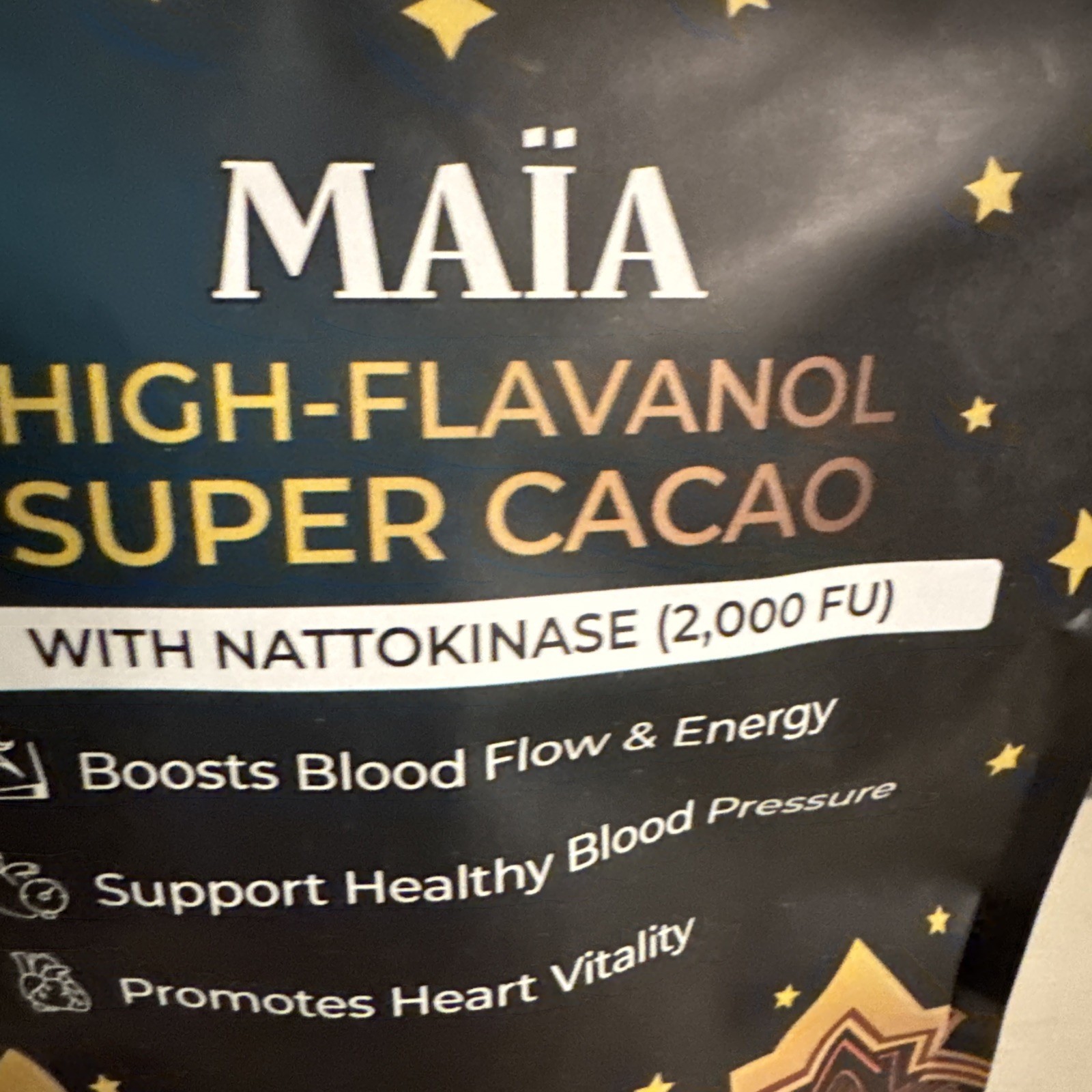 MAIA Ceremonial High-Flavanol Super Cacao with NATTOKINASE 7oz 30 servings