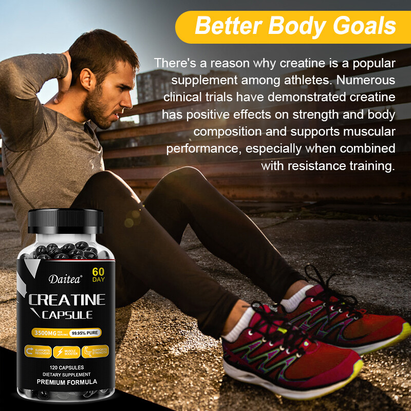 Creatine Monohydrate 3500mg – 120 Capsules – Creatine Capsules