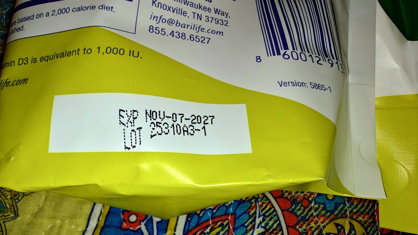 3-Month Supply Barilife Bari Bursts Lemon Lime Calcium Citrate Chews