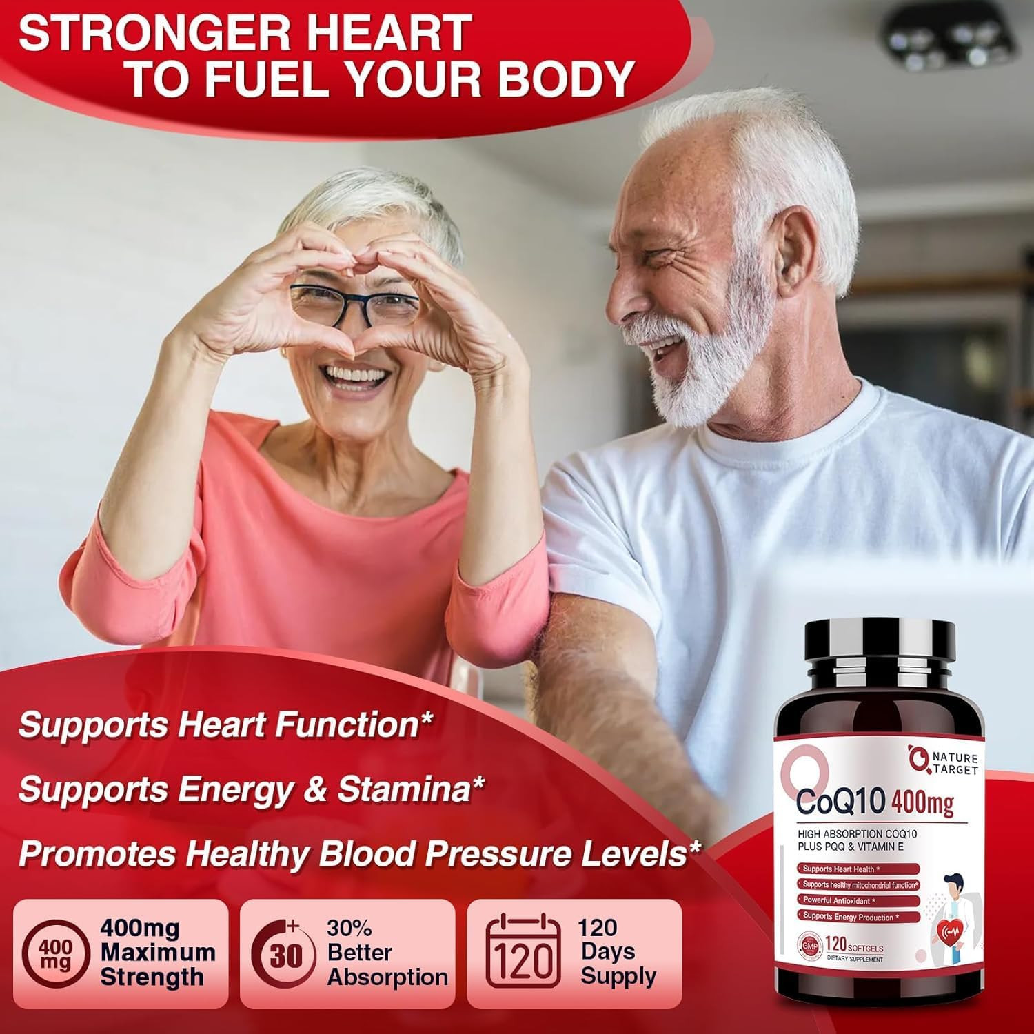 Coq10-400Mg plus PQQ with Vitamin E & Organic Olive Oil – Coenzyme-Q10 with Biop