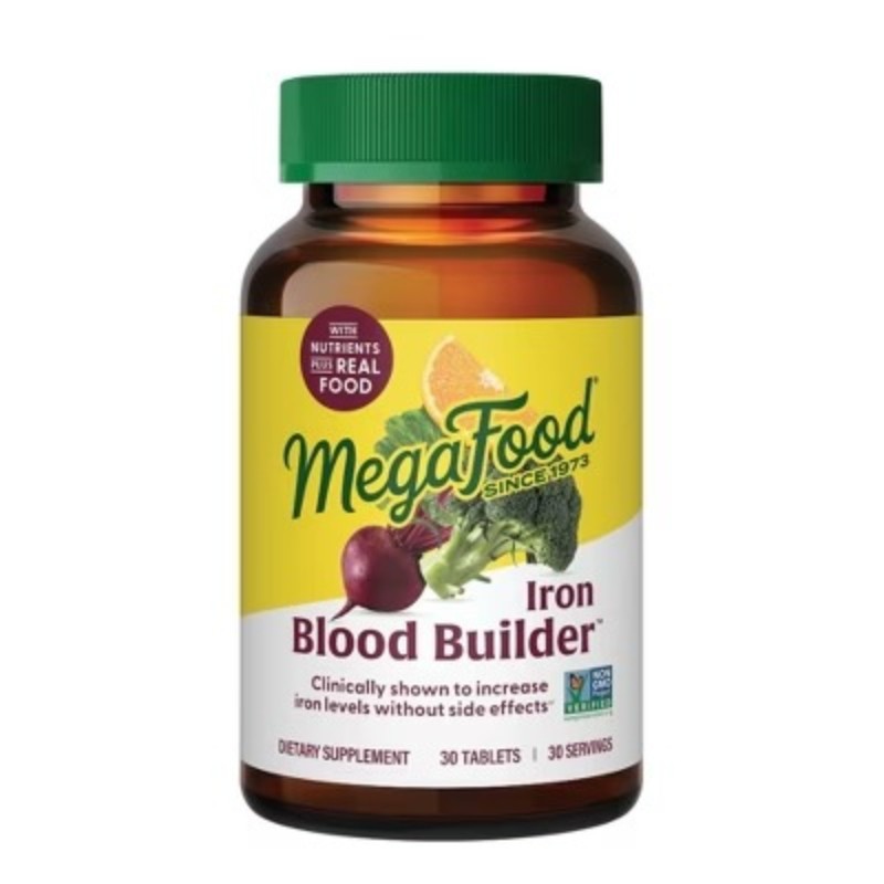 MegaFood Blood Builder Vegan Iron Supplement Tablet