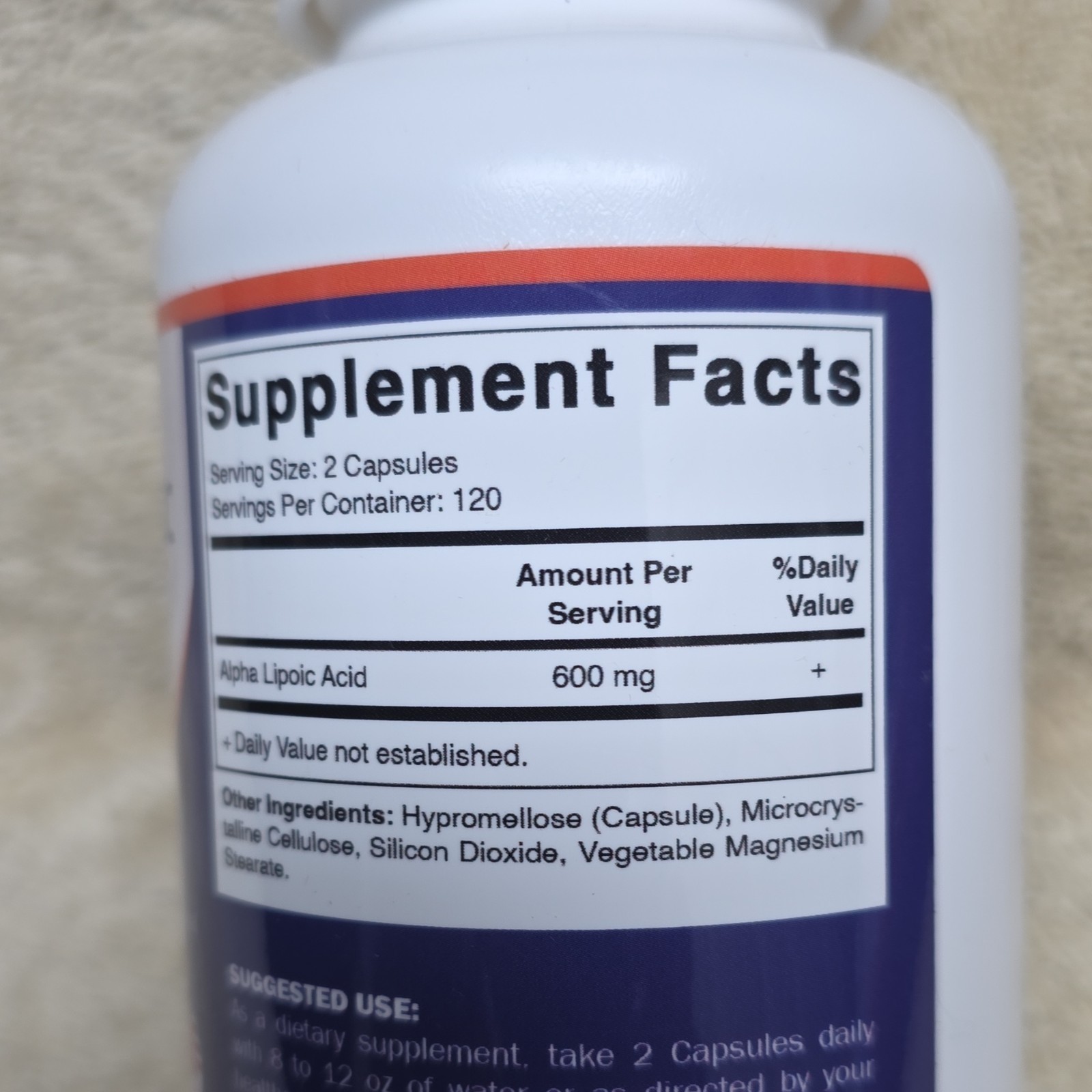 Vitamatic Alpha Lipoic Acid 600mg Vegetable Capsules 240 Count