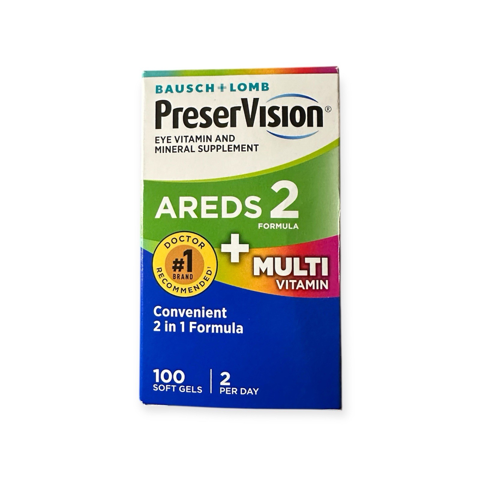 PreserVision AREDS 2 + Formula Multivitamin 100ct Exp 09/26+