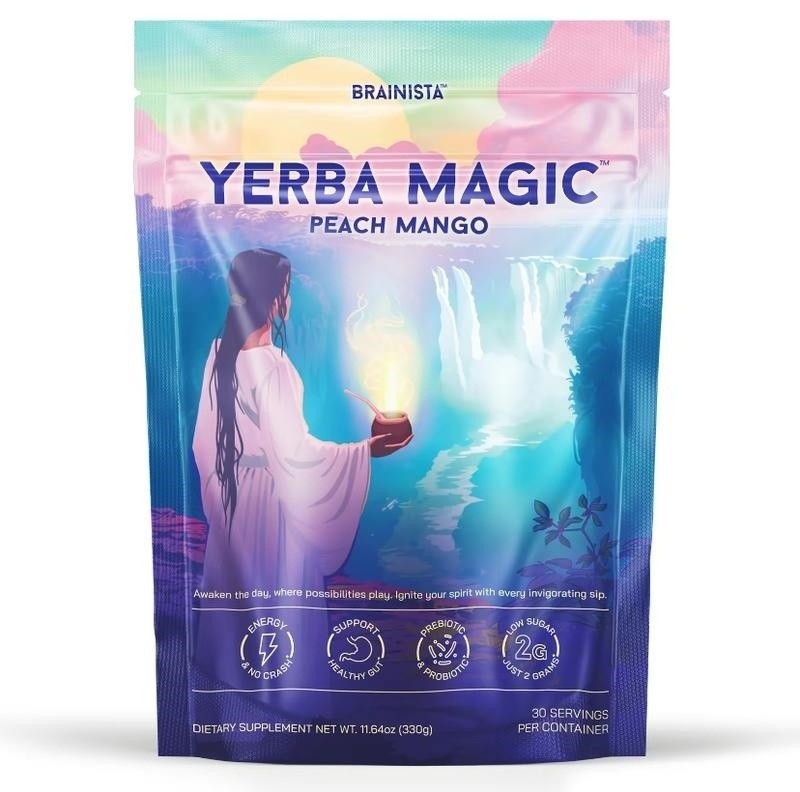 Yerma Magic Yerba Mate Peach Mango Powder 30 Servings Sealed Exp 2027 Drink Mix