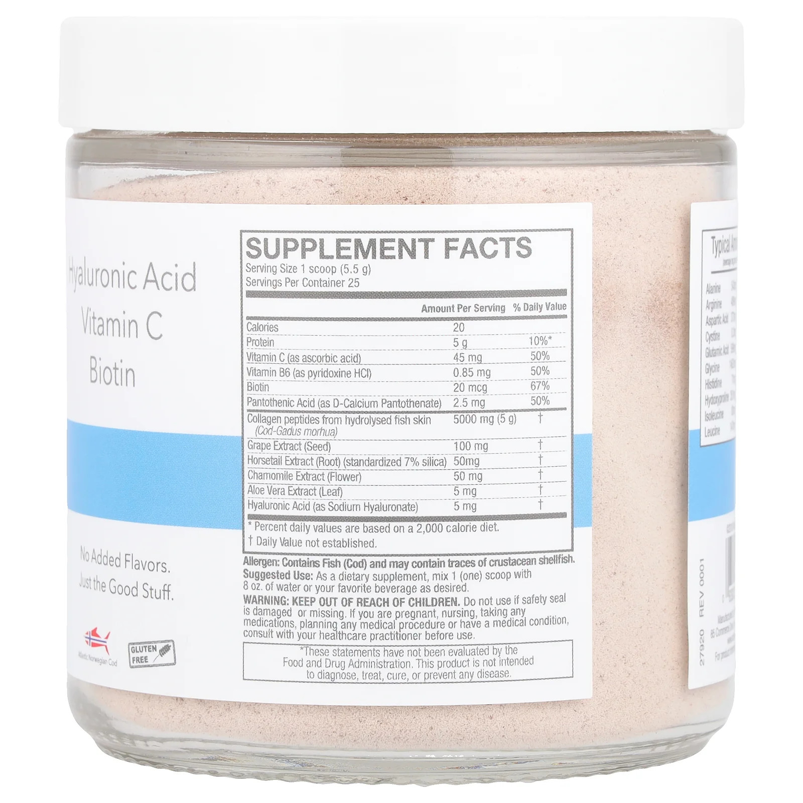 2 X Nature’s Answer, Marine Collagen, Unflavored, 4.8 oz (137 g)
