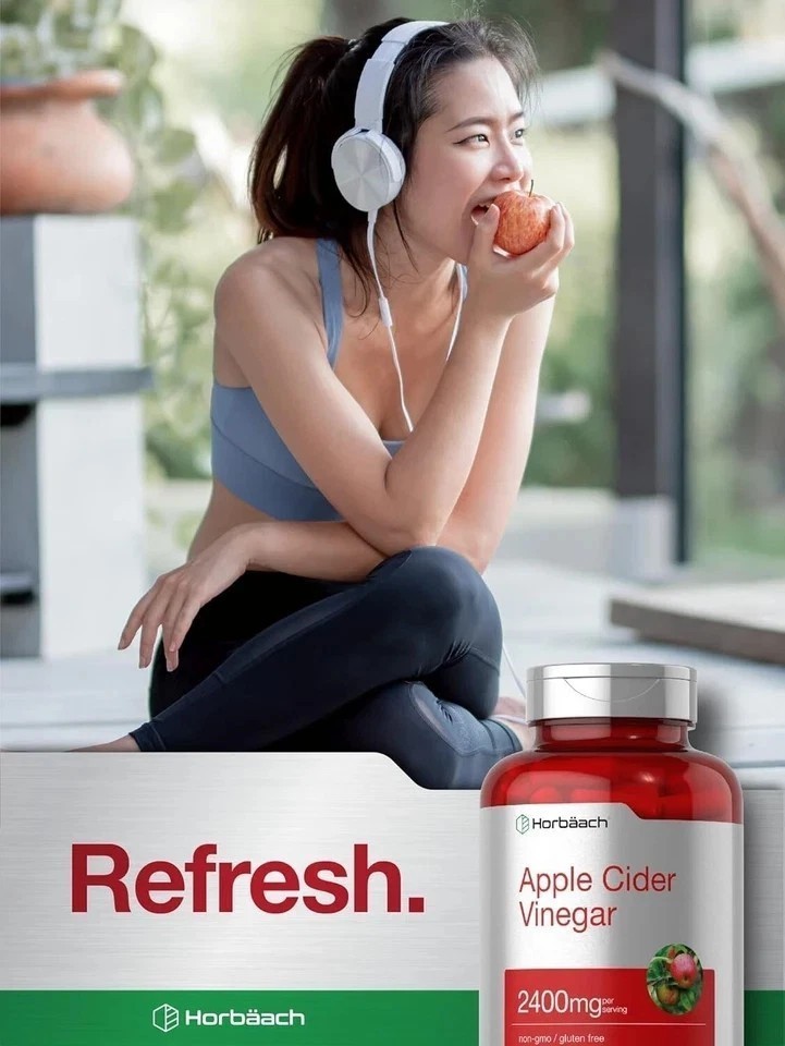 Apple Cider Vinegar ACV Pills 2400mg – for Digestive & Metabolic Support
