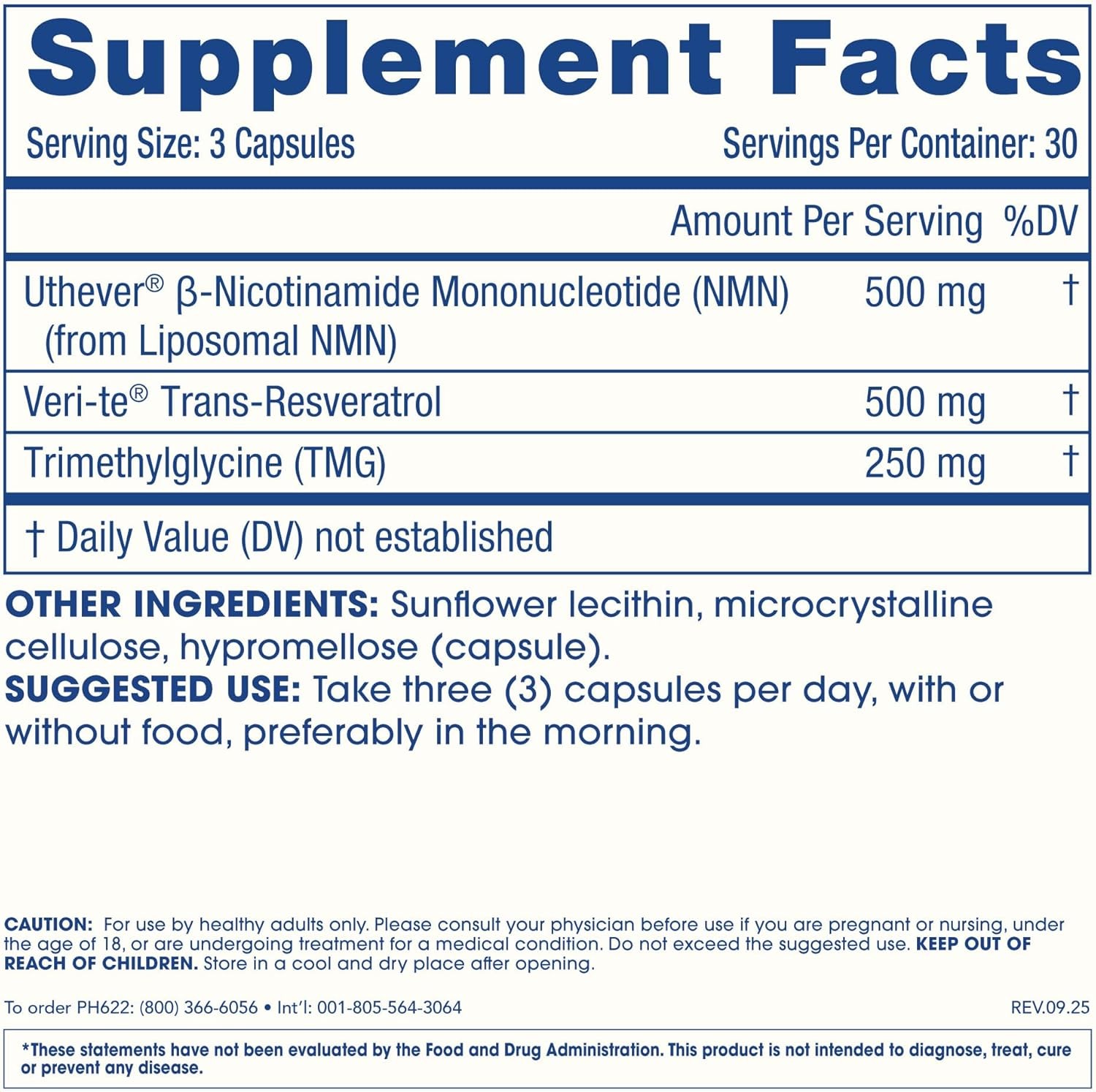 Liposomal NMN Pro Complete (90 Capsules)-Liposomal Uthever NMN,Trans-Resveratrol