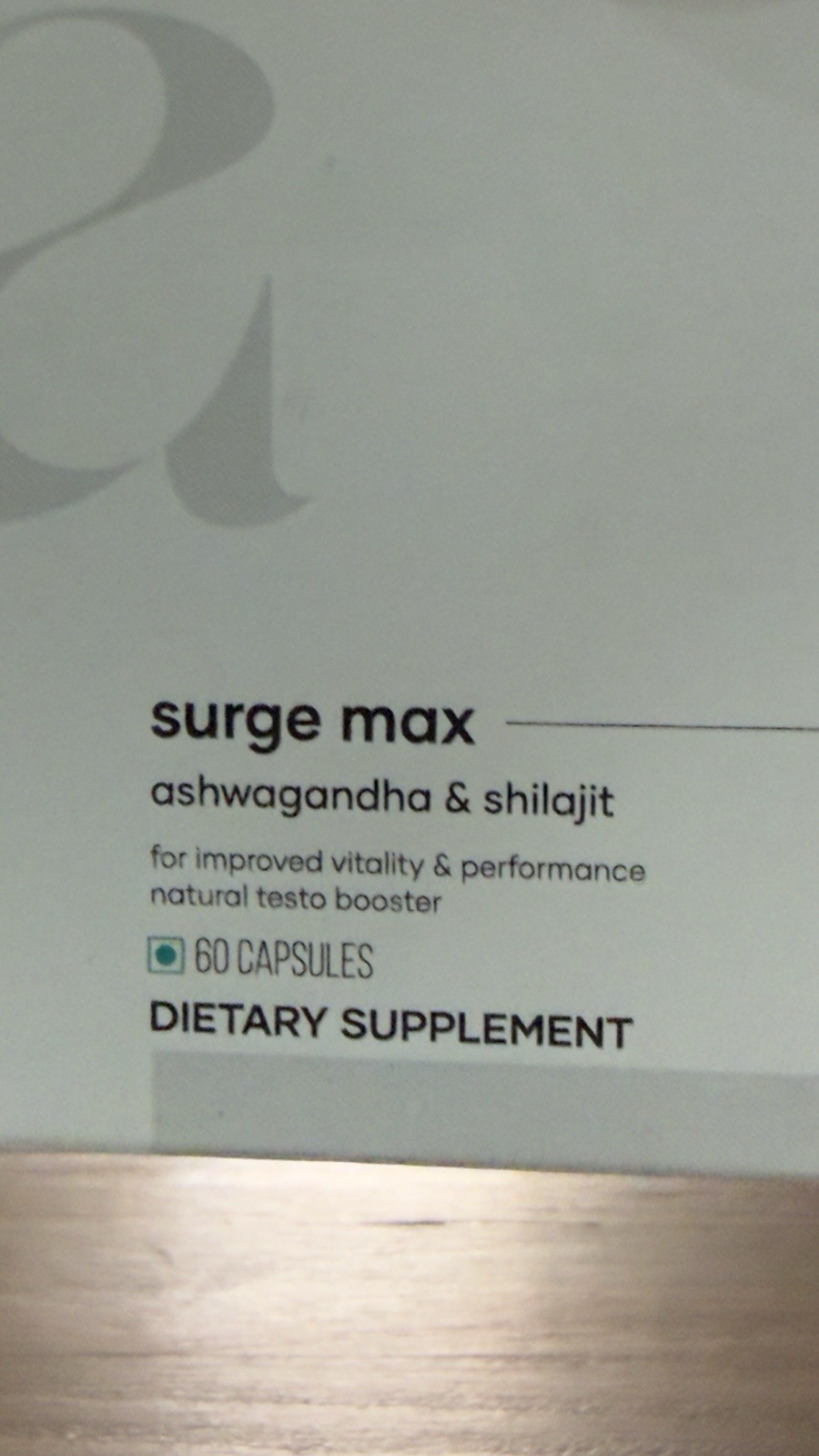 mars by GHC Surge Max Ashwagandha + Shilajit Men’s Vitality Support 60ct