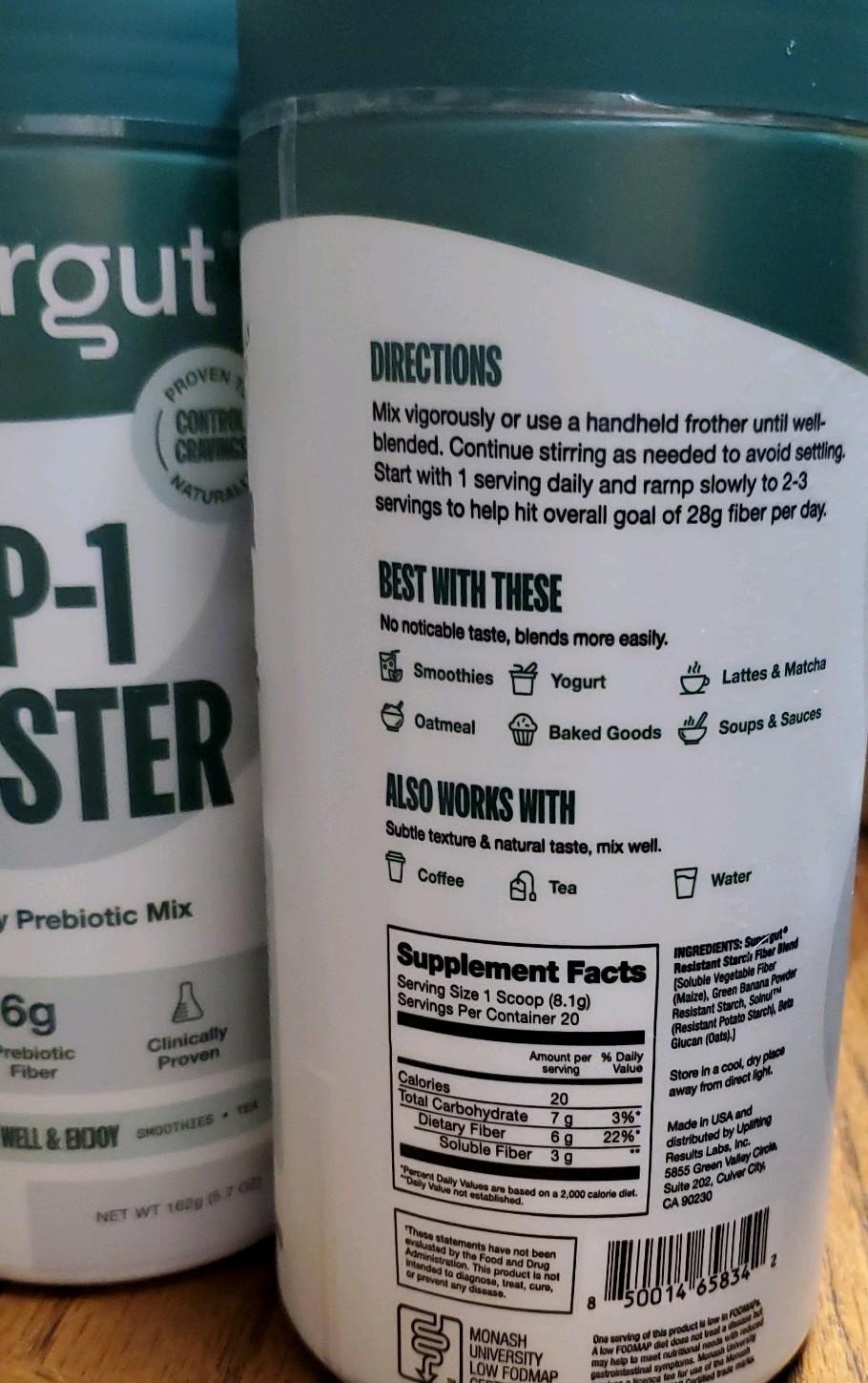 2x Supergut Daily Support – High Fiber Supplement Powder for Women & Men 8/26