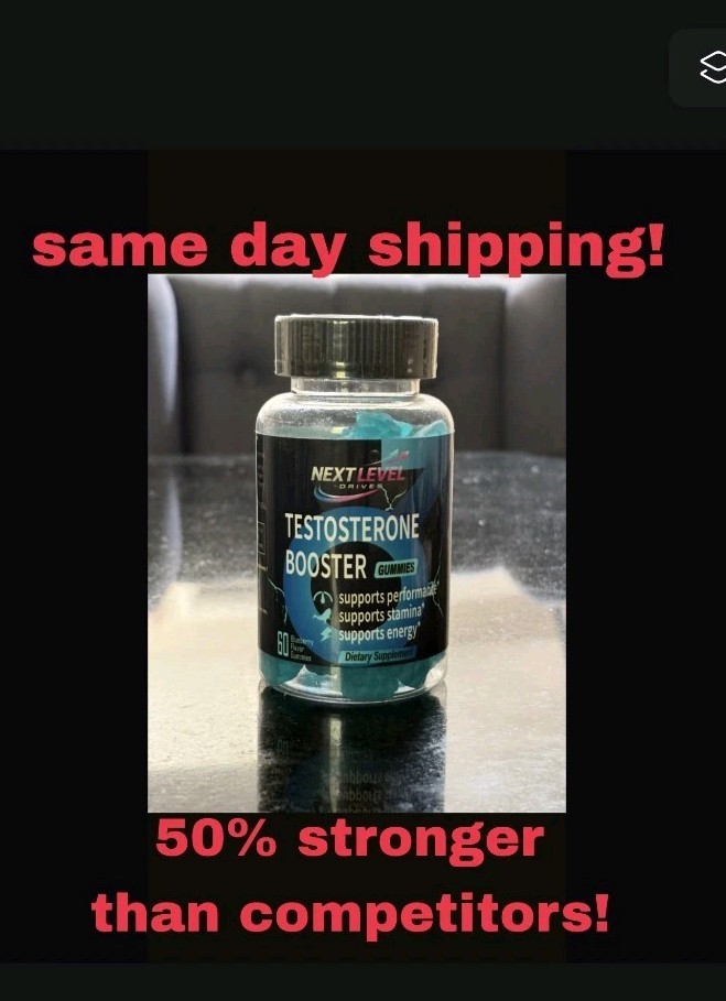 Male Enhancement Gummies – Stamina, Energy, Strength & 60 Blue Raspberry Chews