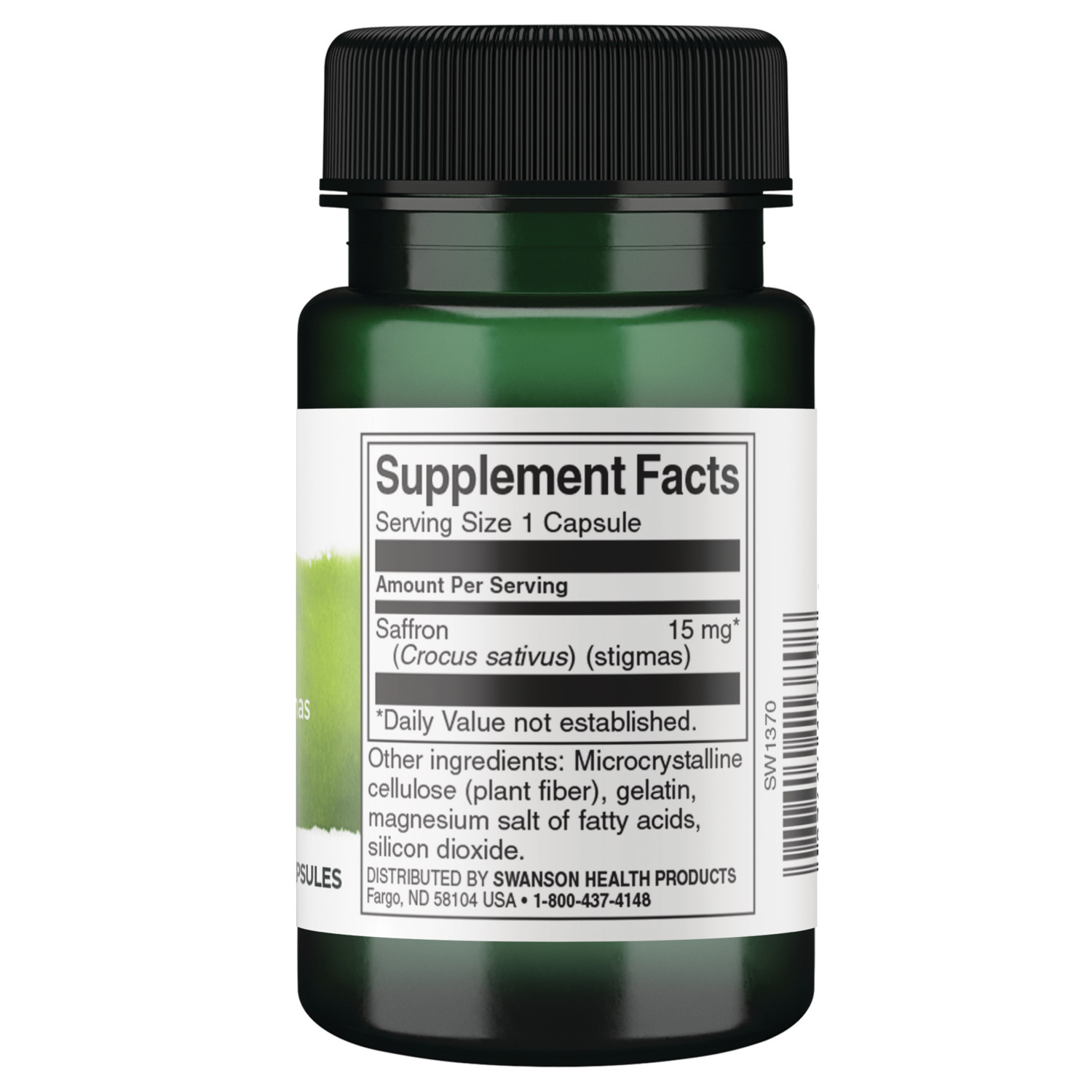 Swanson Herbal Supplements Full Spectrum Saffron Whole Ground Stigmas 15 mg