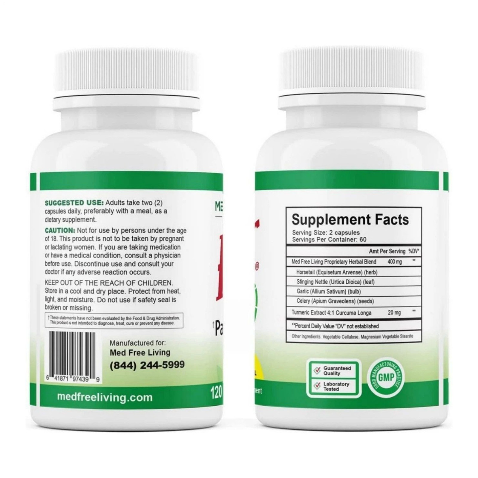 Med Free Living Factor – botanical Joint & Muscle Support Complex 5 120 Capsules
