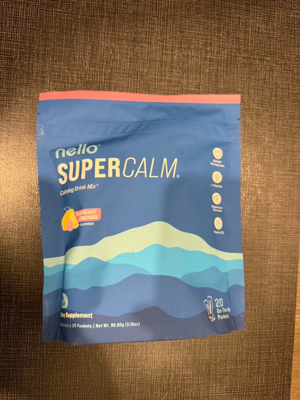 Nello Supercalm – Calming Drink Mix with KSM-66 Ashwagandha, Vitamin D3