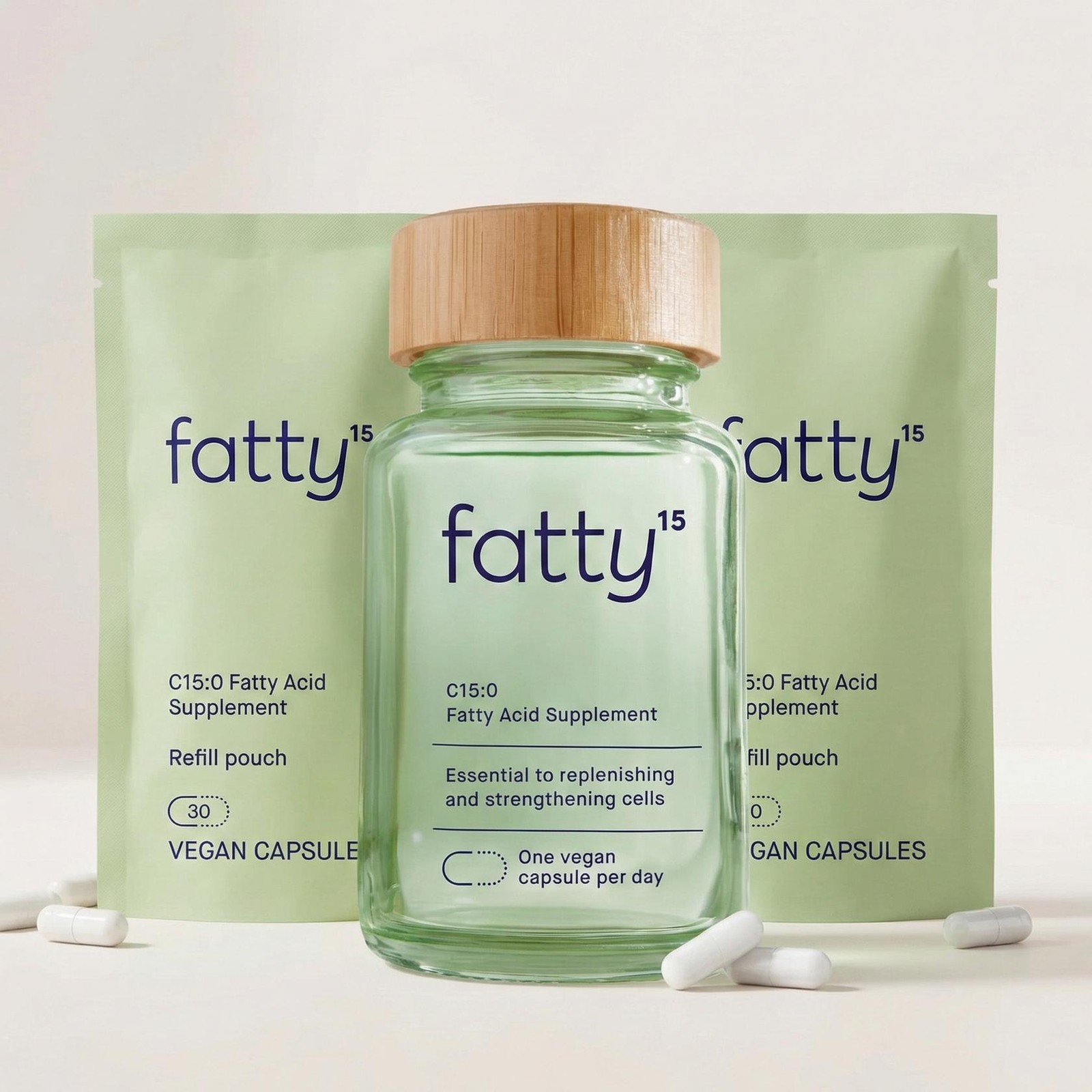 Fatty15 C15:0 Pentadecanoic Acid Supplement The Longevity Nutrient – 90 Vegan
