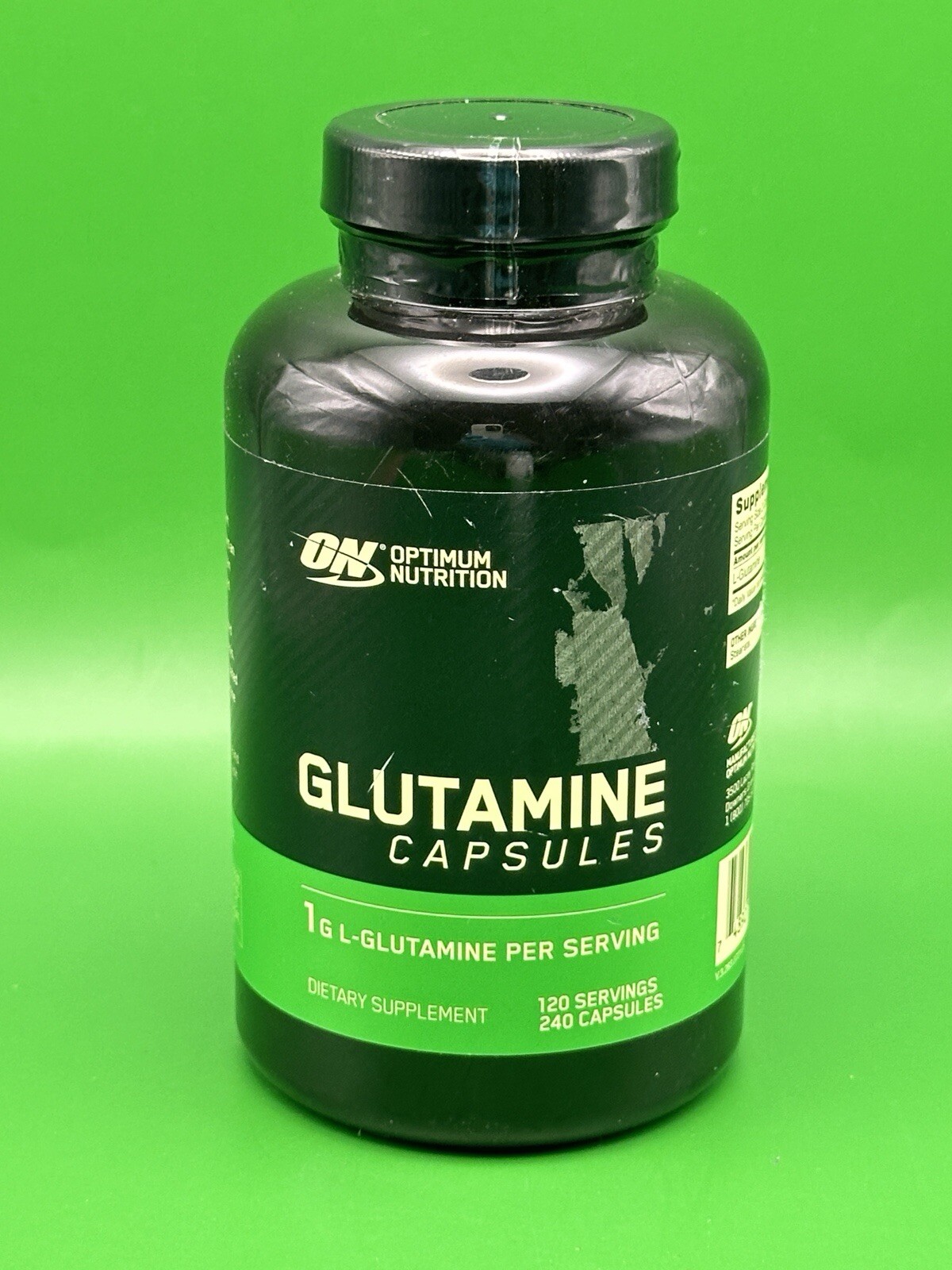 Optimum Nutrition Glutamine 240 Capsules Exp 12/2025