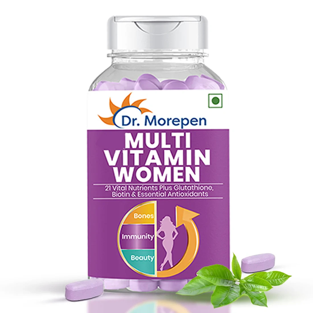 Dr. Morepen Multivitamin Women For Energy, Immunity, Skin & Bone Health, 60 Tabs