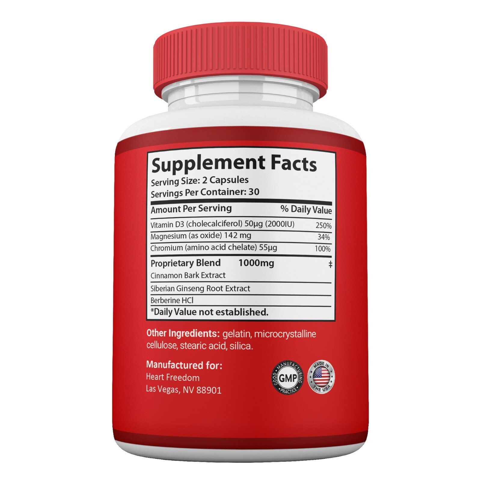 Heart Freedom Capsules, Heart Freedom Pills Circulation & Blood Support (3 pack)