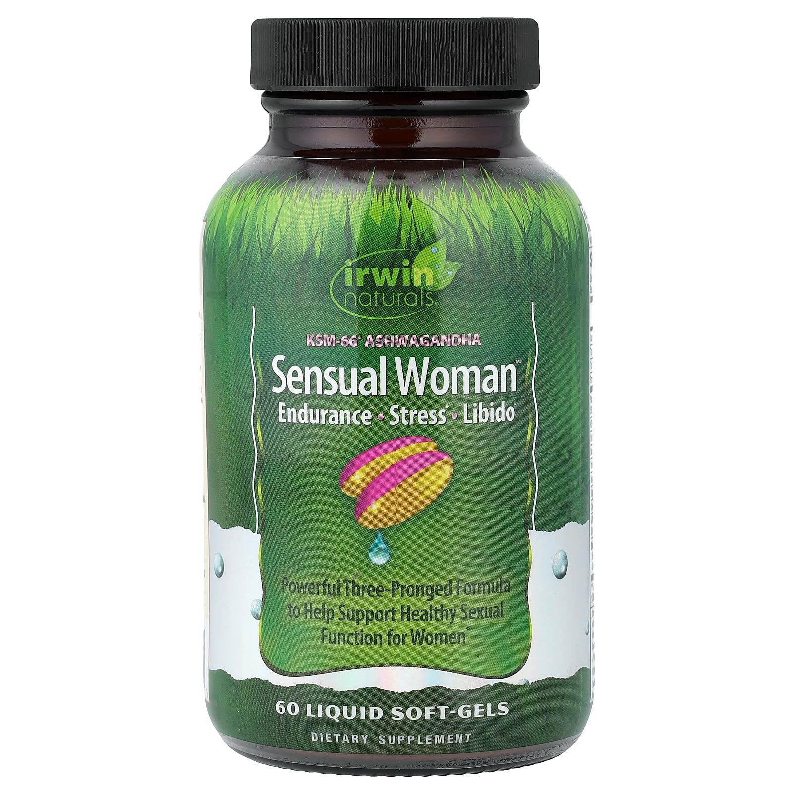 2 X Irwin Naturals, Sensual Women�, Endurance, Stress, Libido, 60 Liquid Soft-G