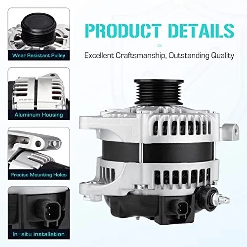 New Alternator Fit for Jeep Wrangler 3.8L 2007-2008, Fit for Dodge Grand