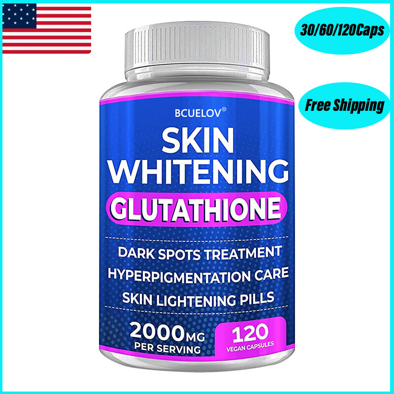 Glutathione Capsules 2000MG Anti-Aging Skin Whitening Antioxidant Softgels
