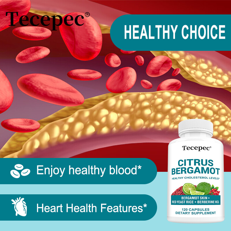Citrus Bergamot Capsules Balance Healthy Cholesterol Levels Protect Heart Health