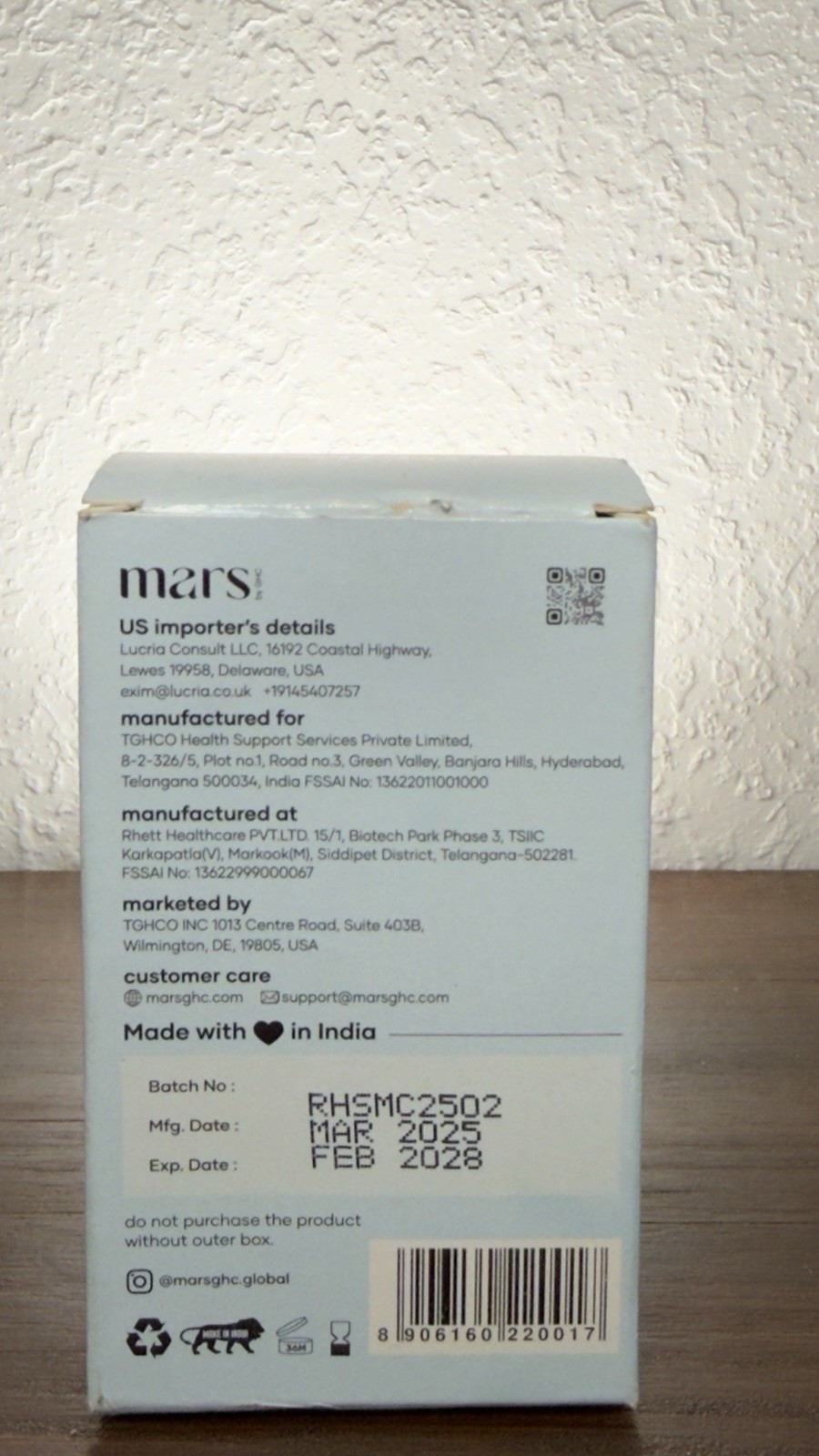 mars by GHC Surge Max Ashwagandha + Shilajit Men’s Vitality Support 60ct