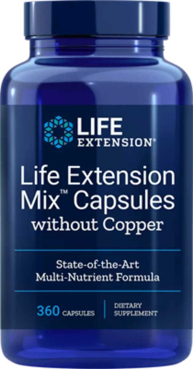 Life Extension Mix Capsules Without Copper 360 capsules