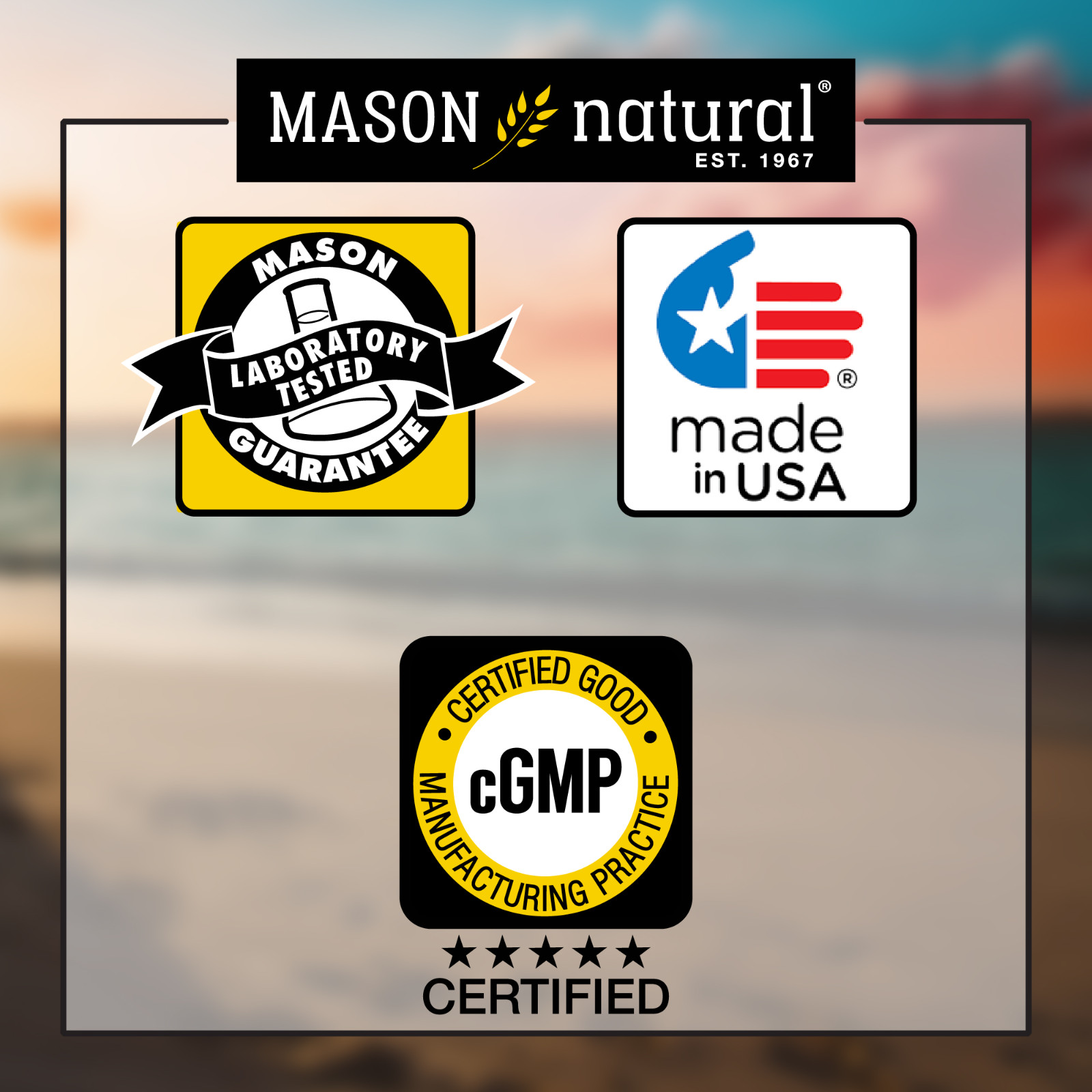 Mason Natural Collagen 1500 mg. Hair Nails & Skin, joint function, 120 Caps