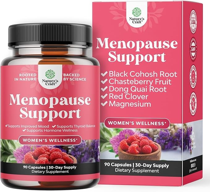 Menopause Support – Hormone Balance for Women for Night Sweats Mood 90 Caps