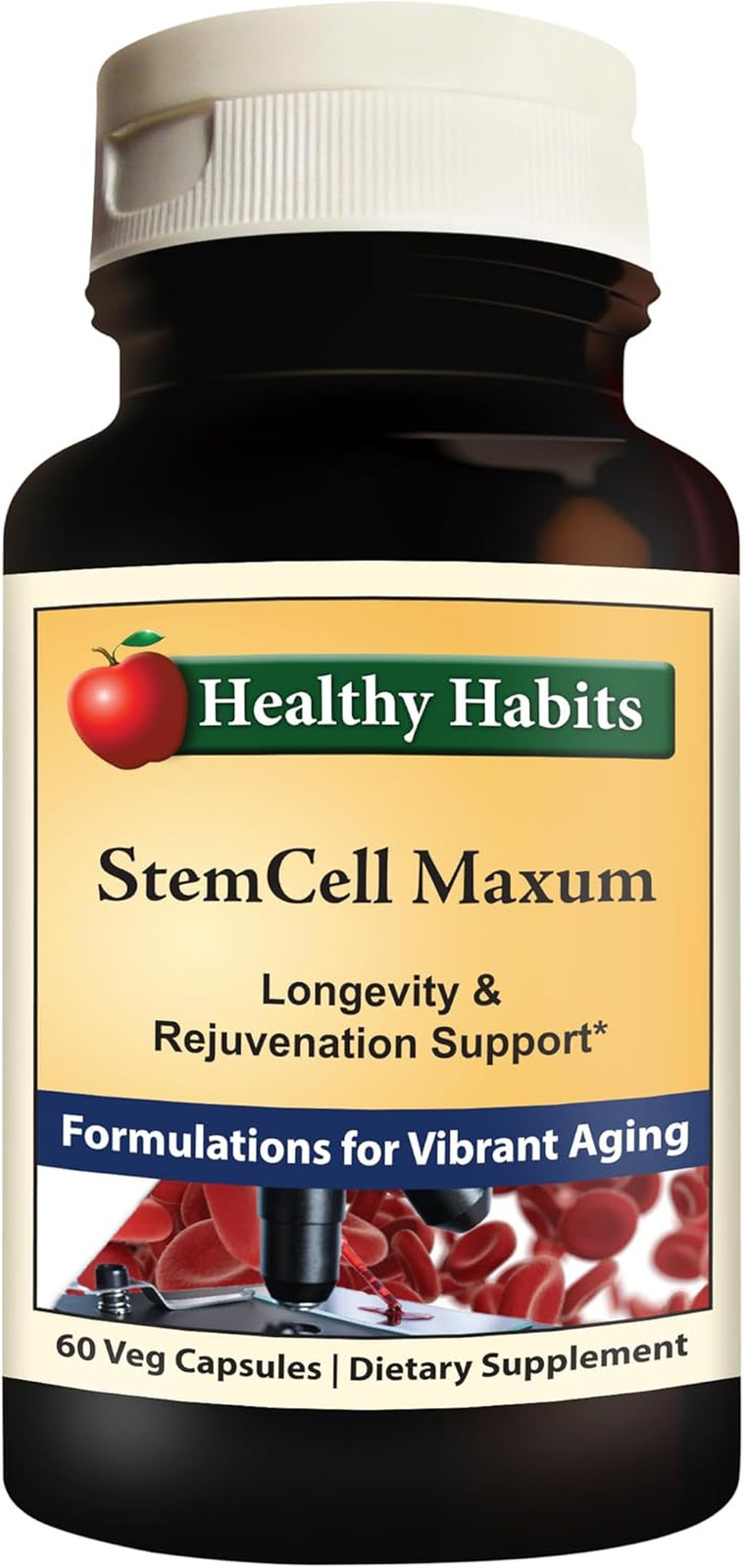 Healthy Habits StemCell Maxum Plant Based Age Defying Support Supplement for Hea