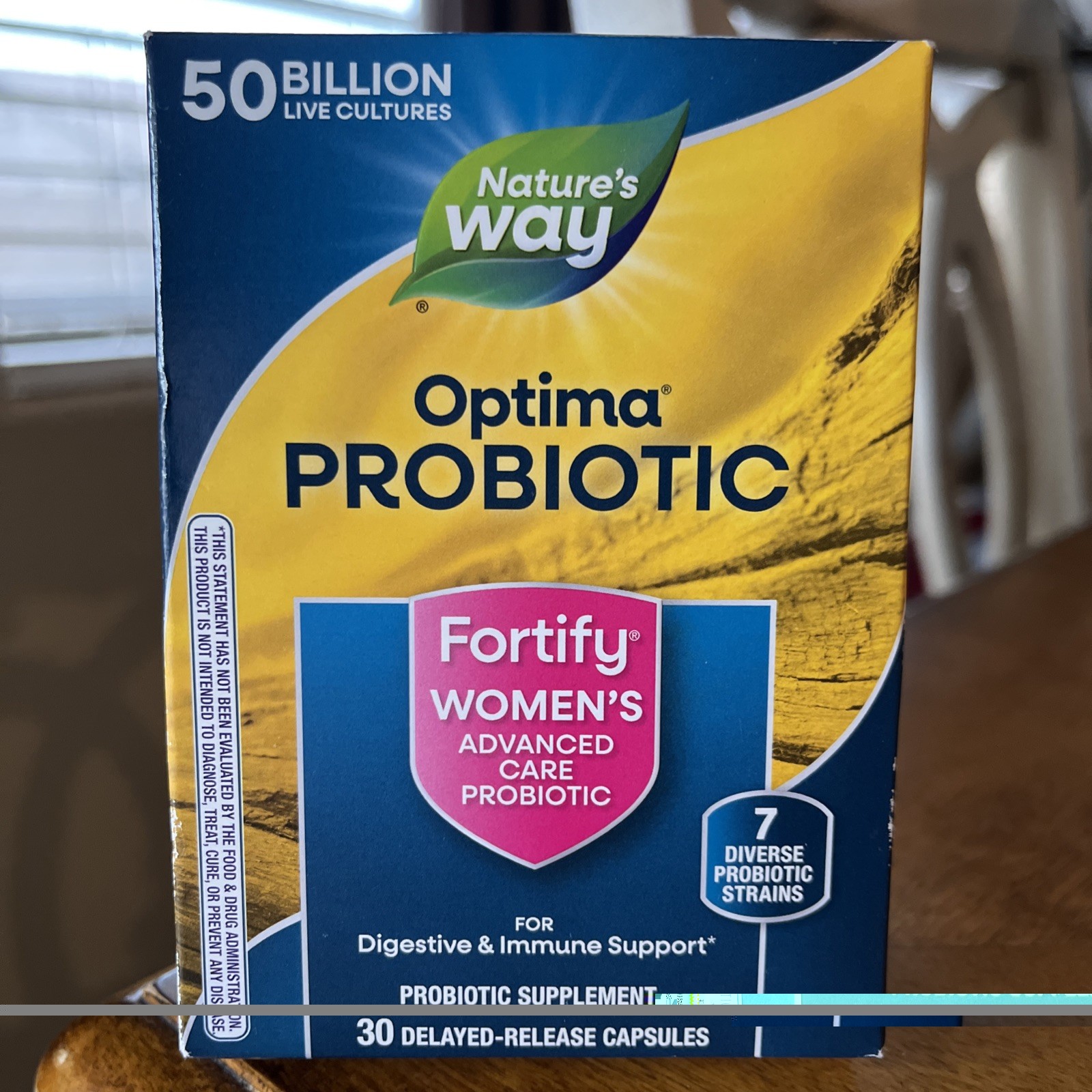 Nature’s Way Fortify Optima Probiotic 50 Billion Live Cultures 30 Capsules
