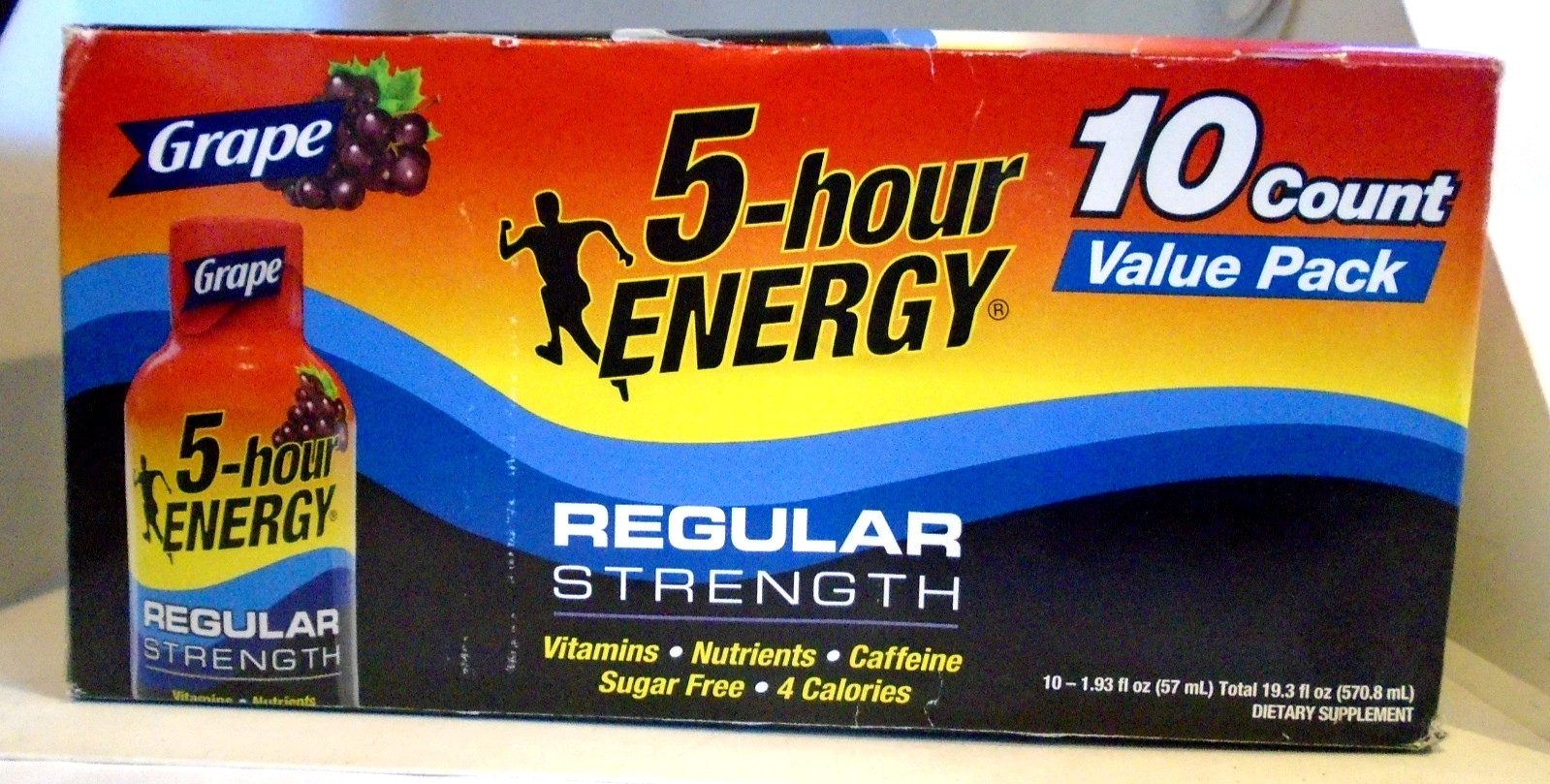 5-hour ENERGY Shot Regular Strength Grape Flavor 1.93 fl oz 10-Count