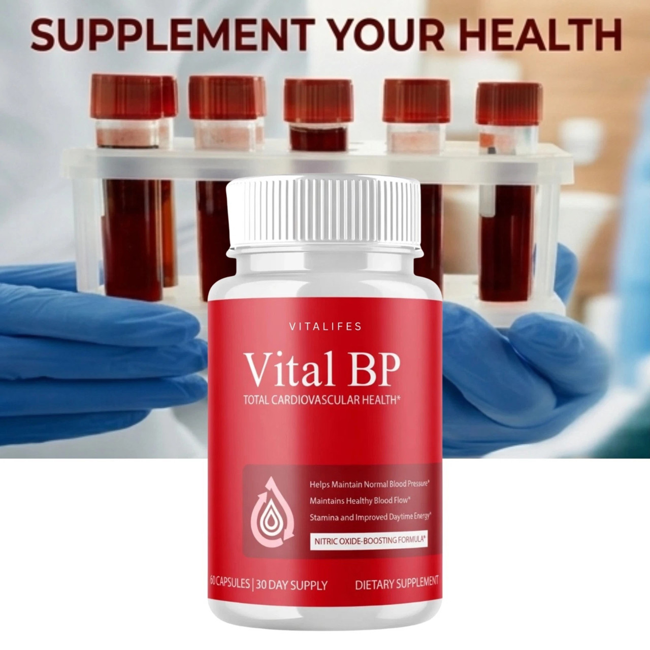 (2 Pack) Vital BP Advanced Blood Support Vitamin Formula VitalBP (60 Capsules)