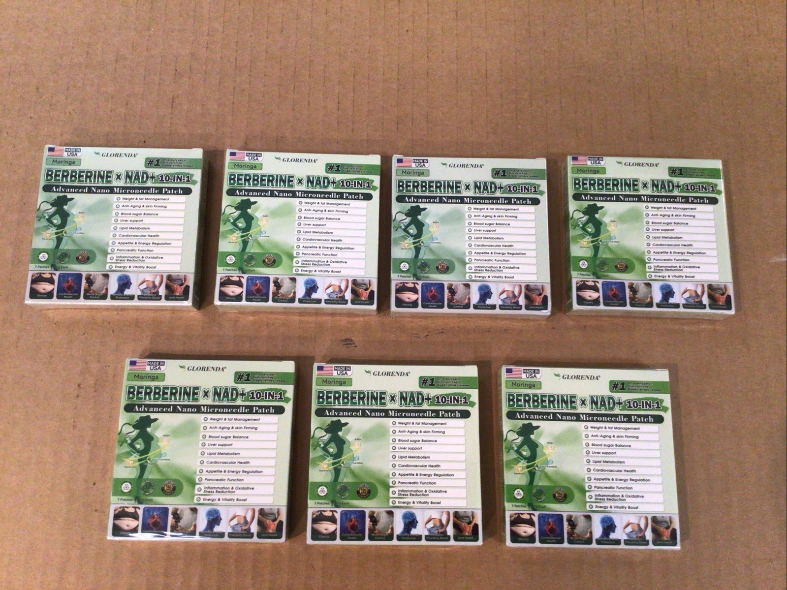 7 Boxes Of Moringa Berberine 10-in-1 Advanced Nano Microneedle Patch (7pcs/box)*