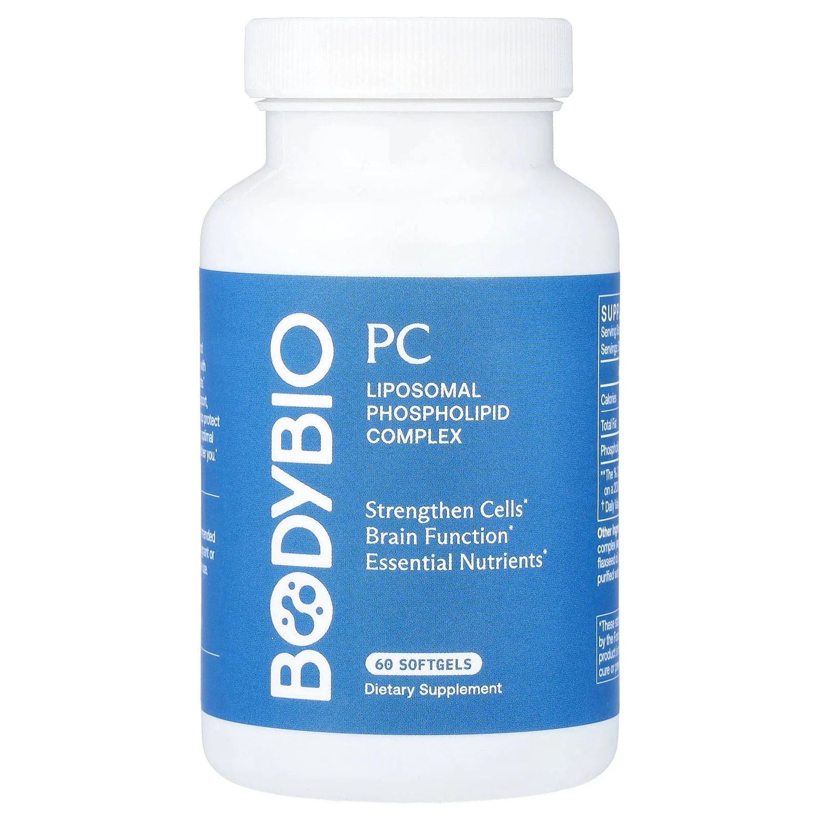2 X BodyBio, PC, Liposomal Phospholipid Complex, 60 Softgels (650 mg per Softge