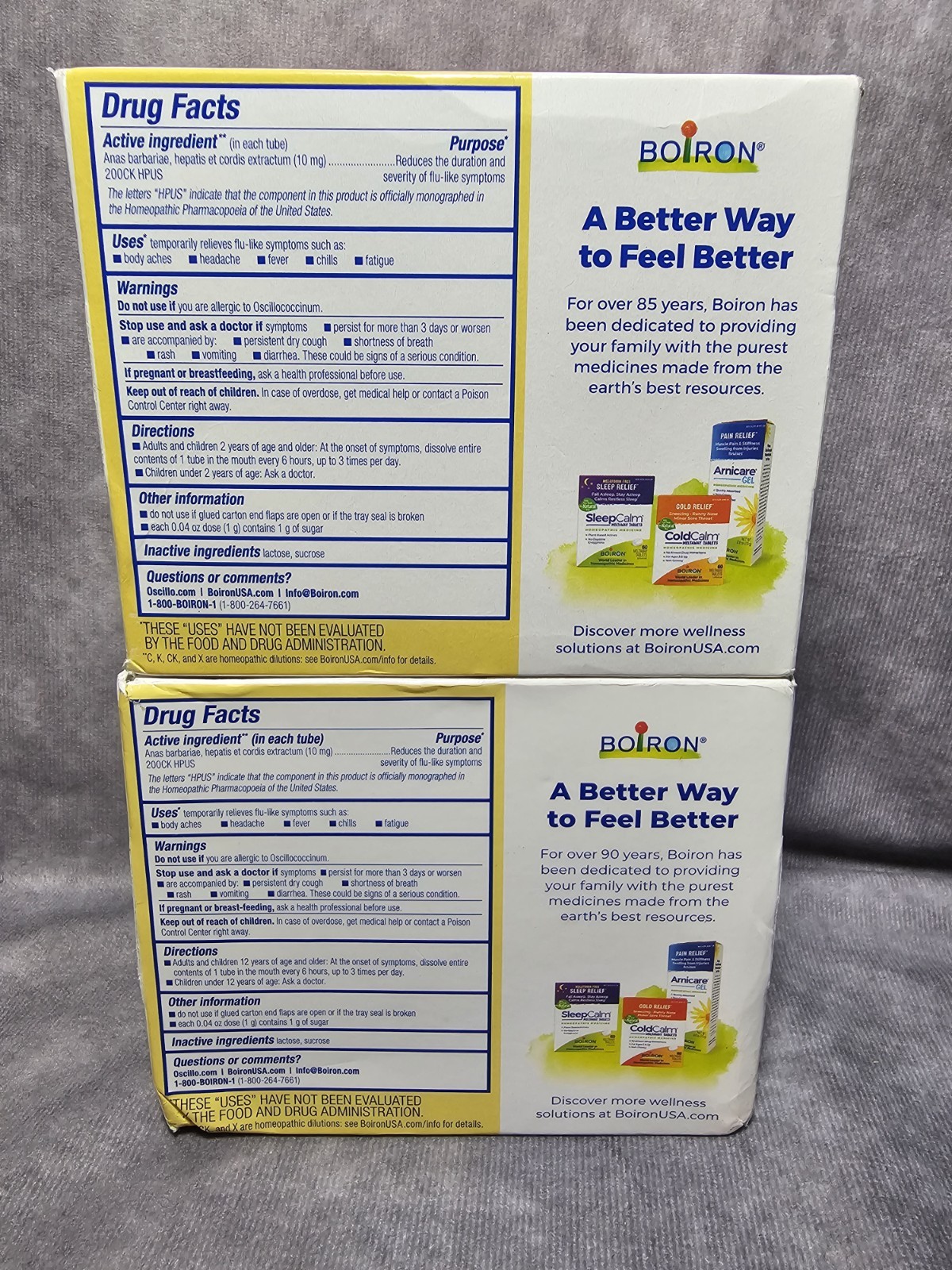 2X Boiron Oscillococcinum Homeopathic Medicine Flu 30 Doses New Exp 06/2029+