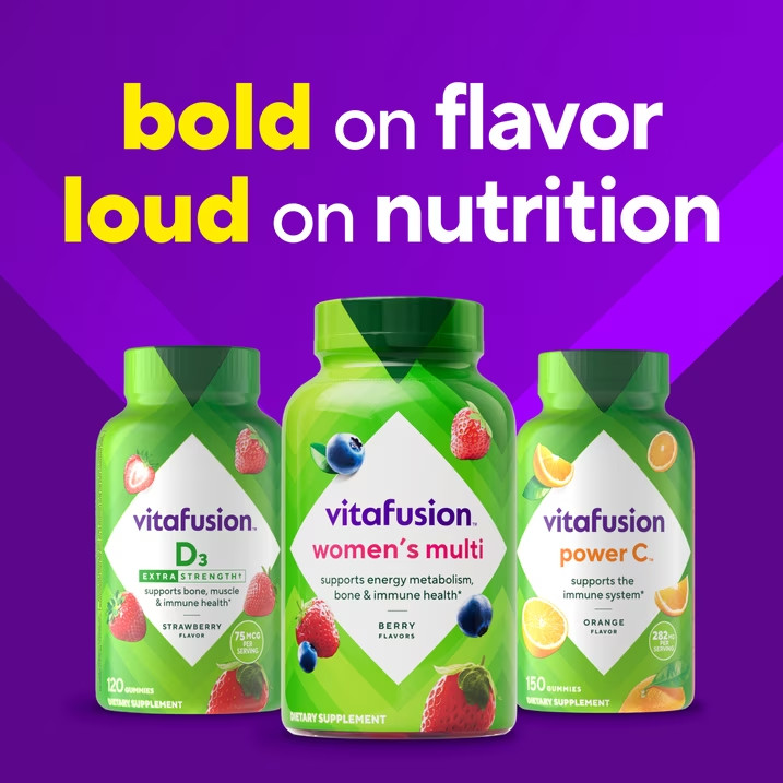 vitafusion Women’s Multivitamin Gummies Berry Flavor 70 Ct 💜✨