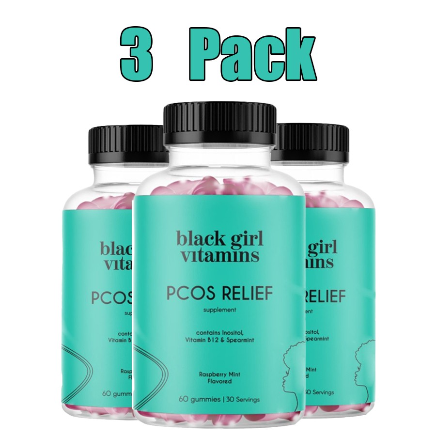 1/2/3 Pack Black Girl Vitamins PCOS Relief – Cycle Support for Women-120 Gummies