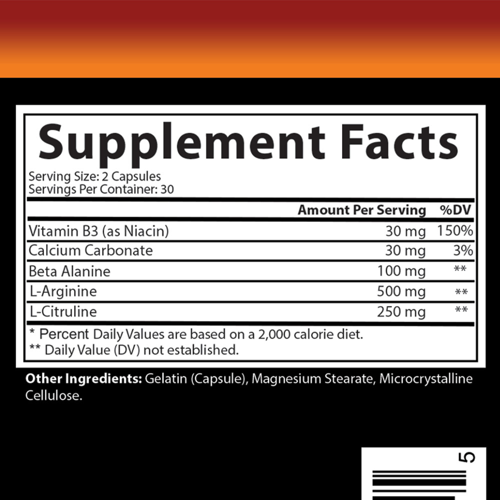Monster Test Nitric Oxide Pre Workout Pump, Circulation, Recovery, Energy 1PK
