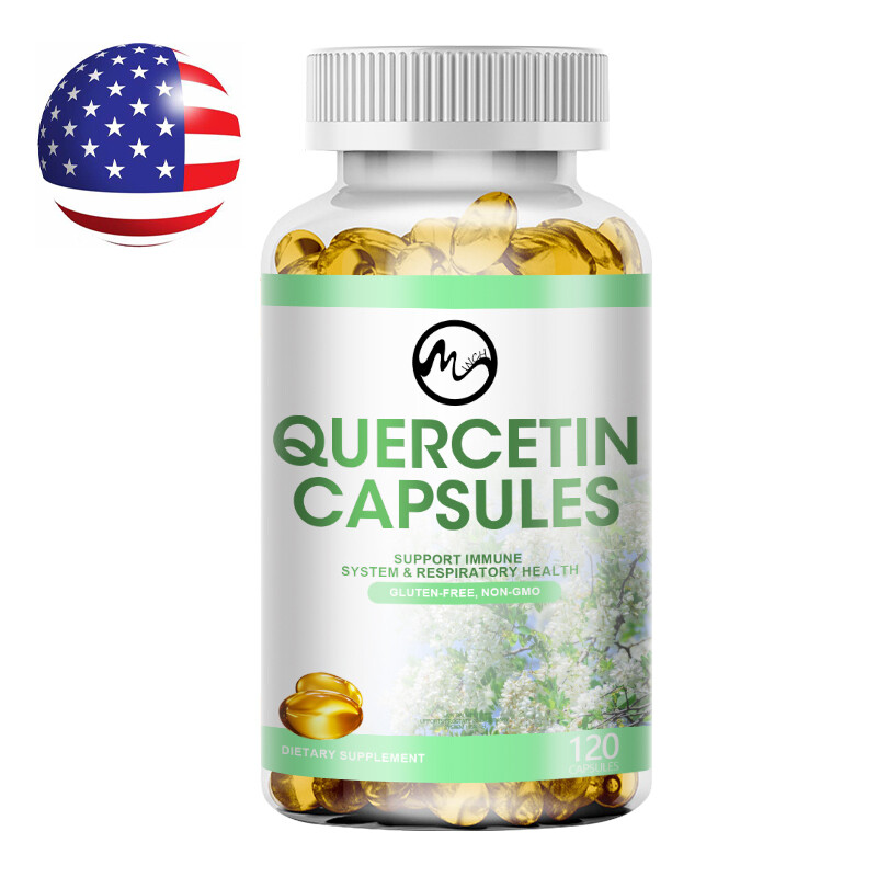 800MG Quercetin with Bromelain 500mg – Natural Immune Support Supplement 120Caps