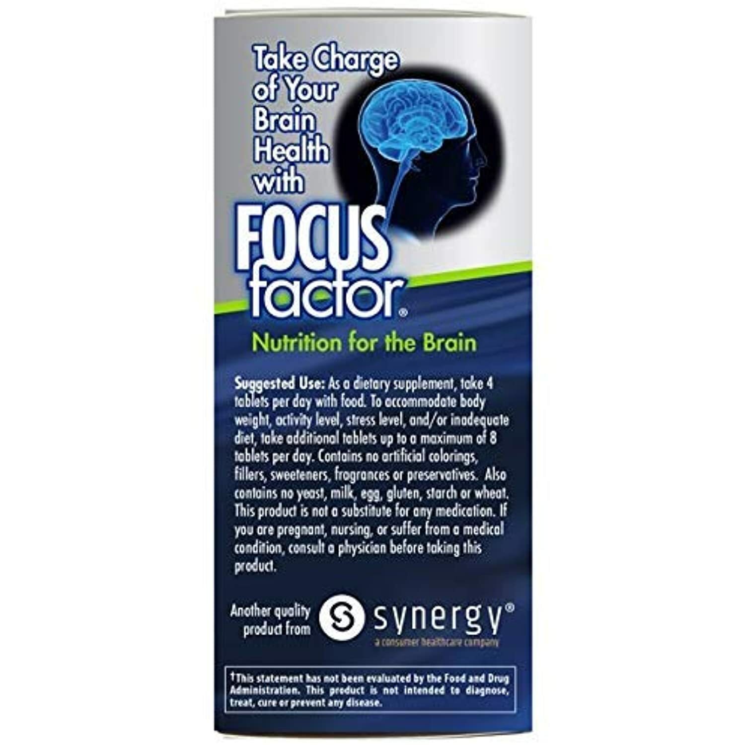 Focus Factor Brain Supplement Multivitamin Improve Memory and Clarity Boost