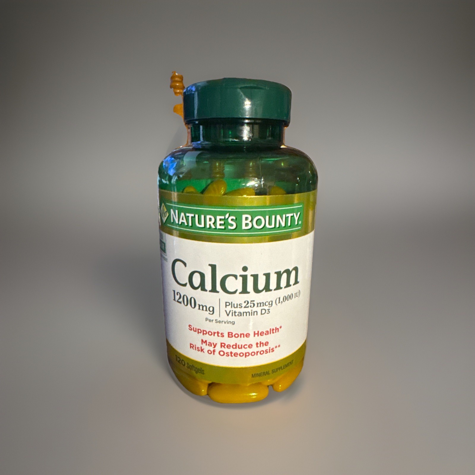 Nature’s Bounty 1200mg Calcium & 1000IU Vitamin D3, 120 Softgels 3 Pack 6/2027