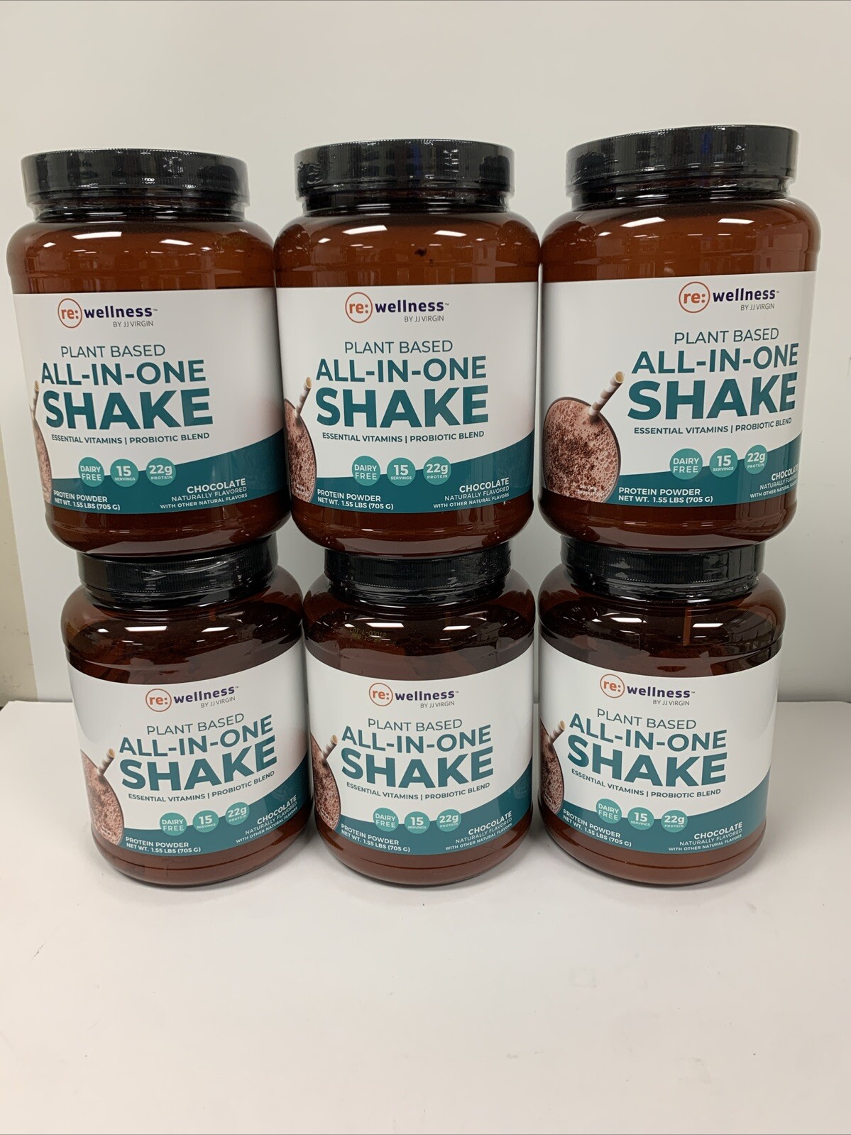 6 QTY Reignite Wellness Chocolate Plant Based All In 1 Shake MFG 10/23
