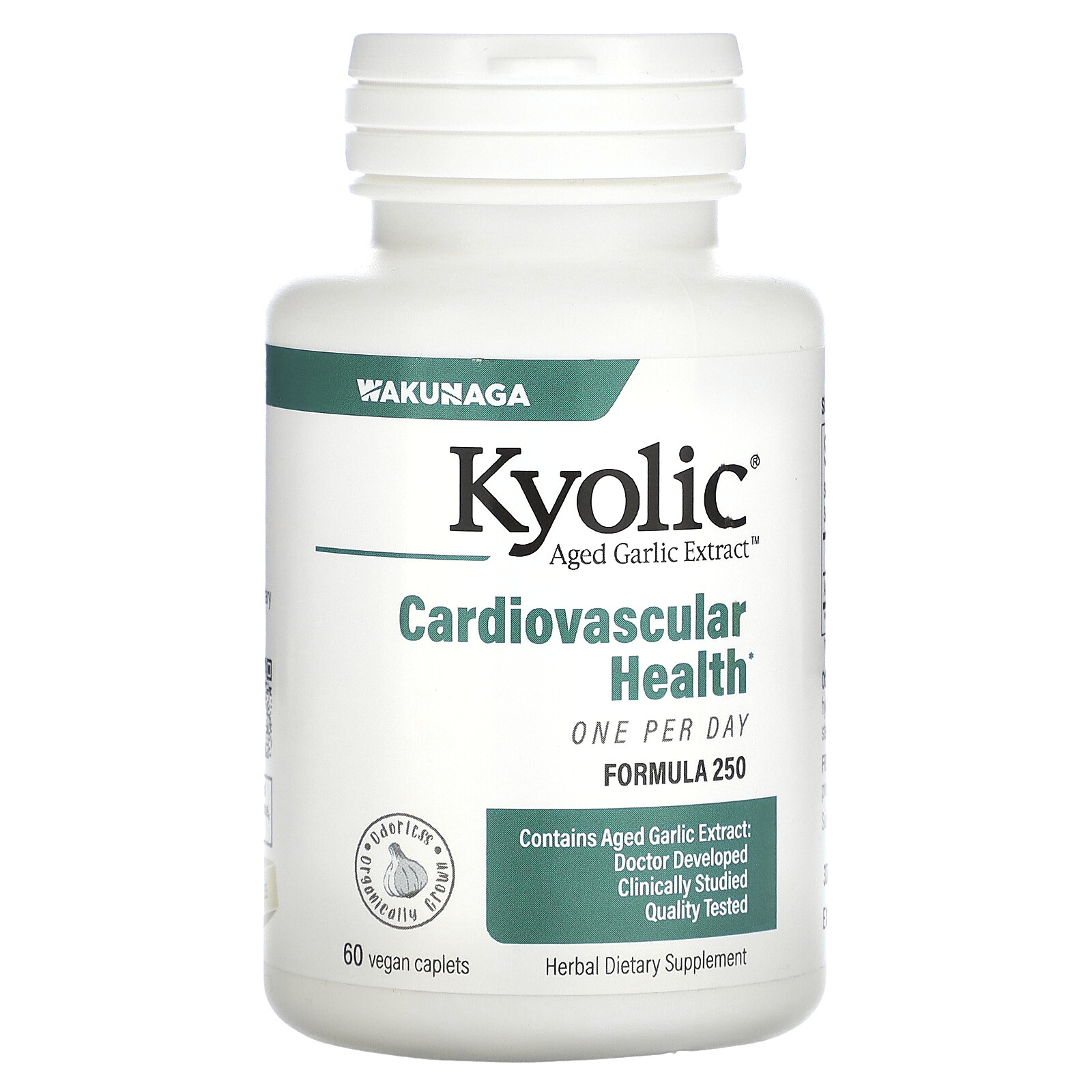 Aged Garlic Extract, One Per Day, 60 Vegan Caplets