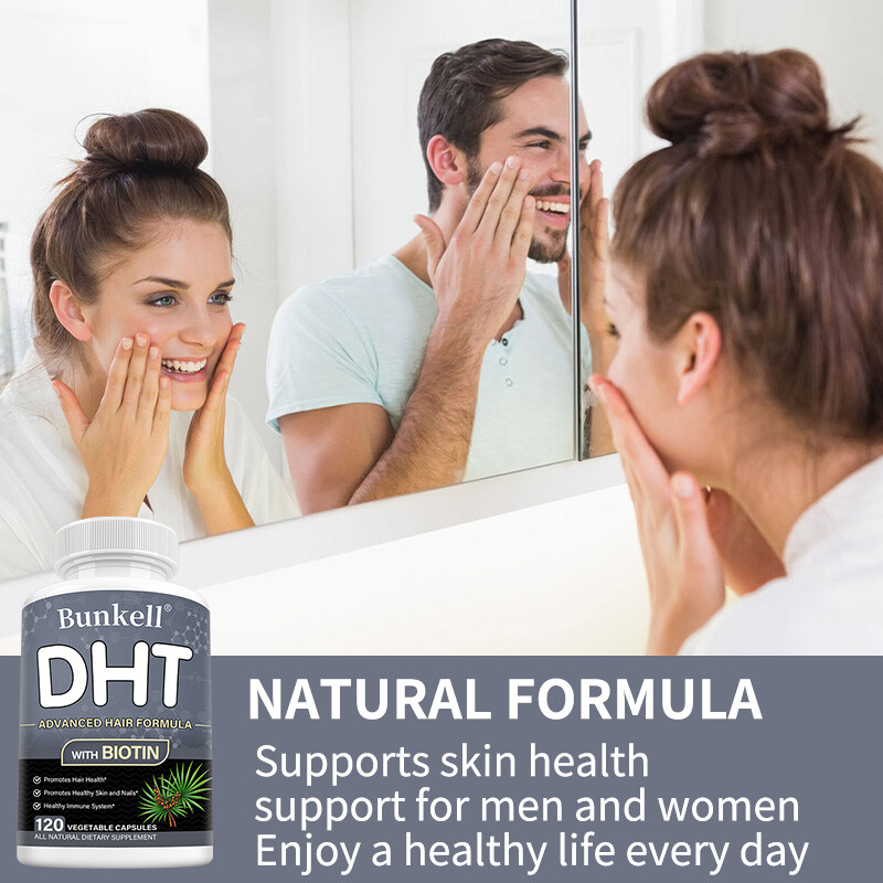 DHT Blocker with Immune Support – Hair Loss Supplements – 30/60/120 Capsules